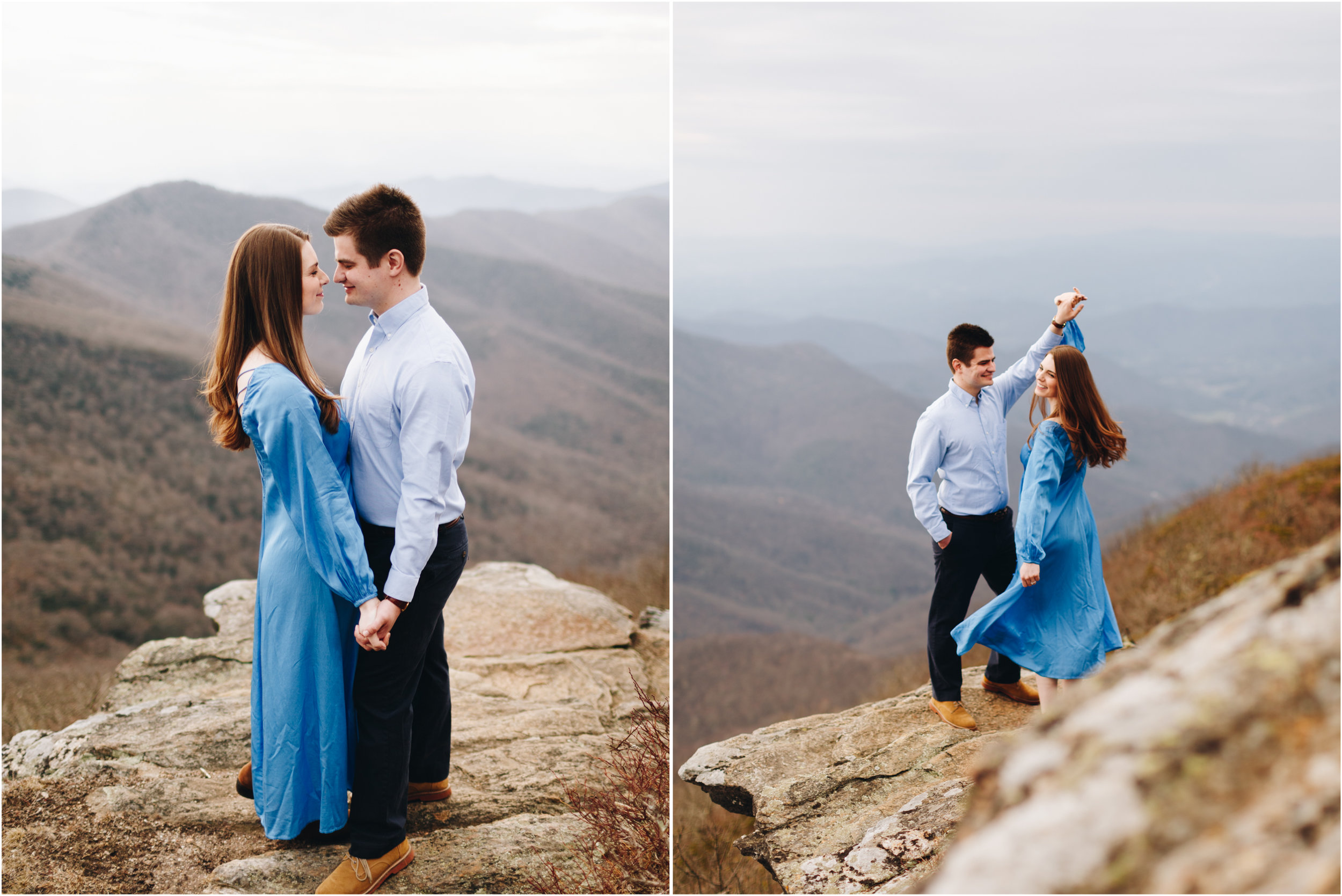Craggy Pinnacle Engagement Session, Asheville, NC