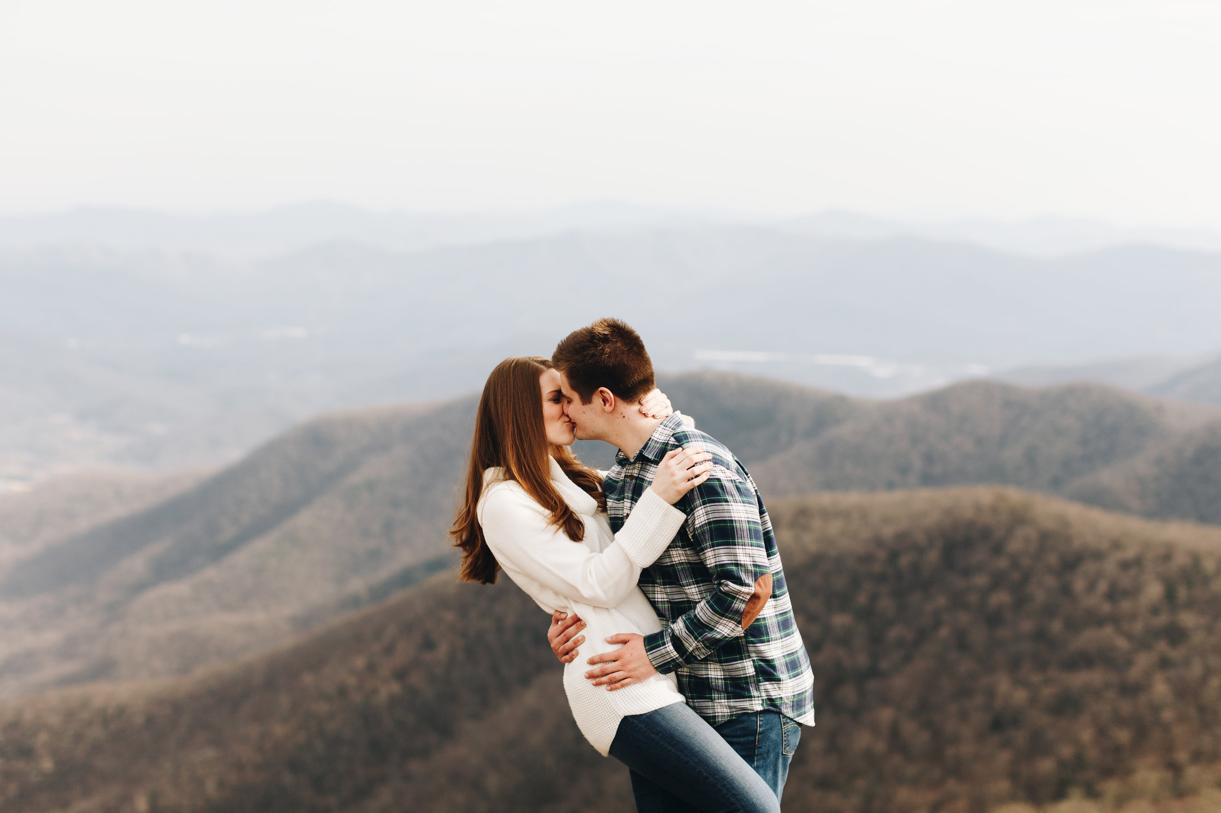 Craggy Pinnacle Engagement Session, Asheville, NC