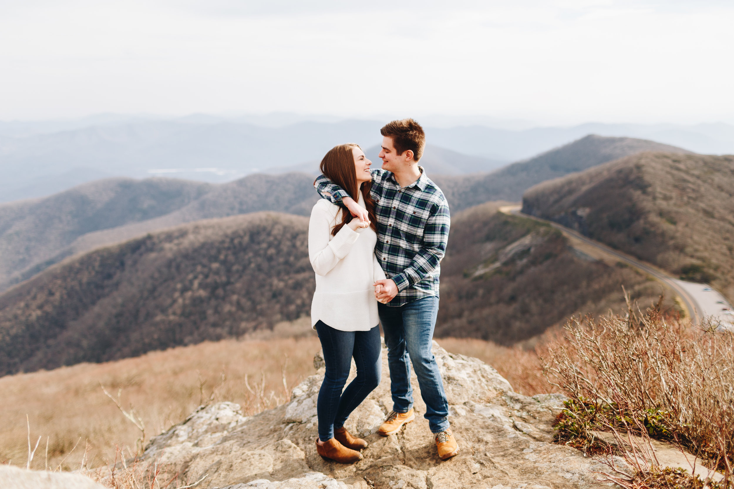 Craggy Pinnacle Engagement Session, Asheville, NC