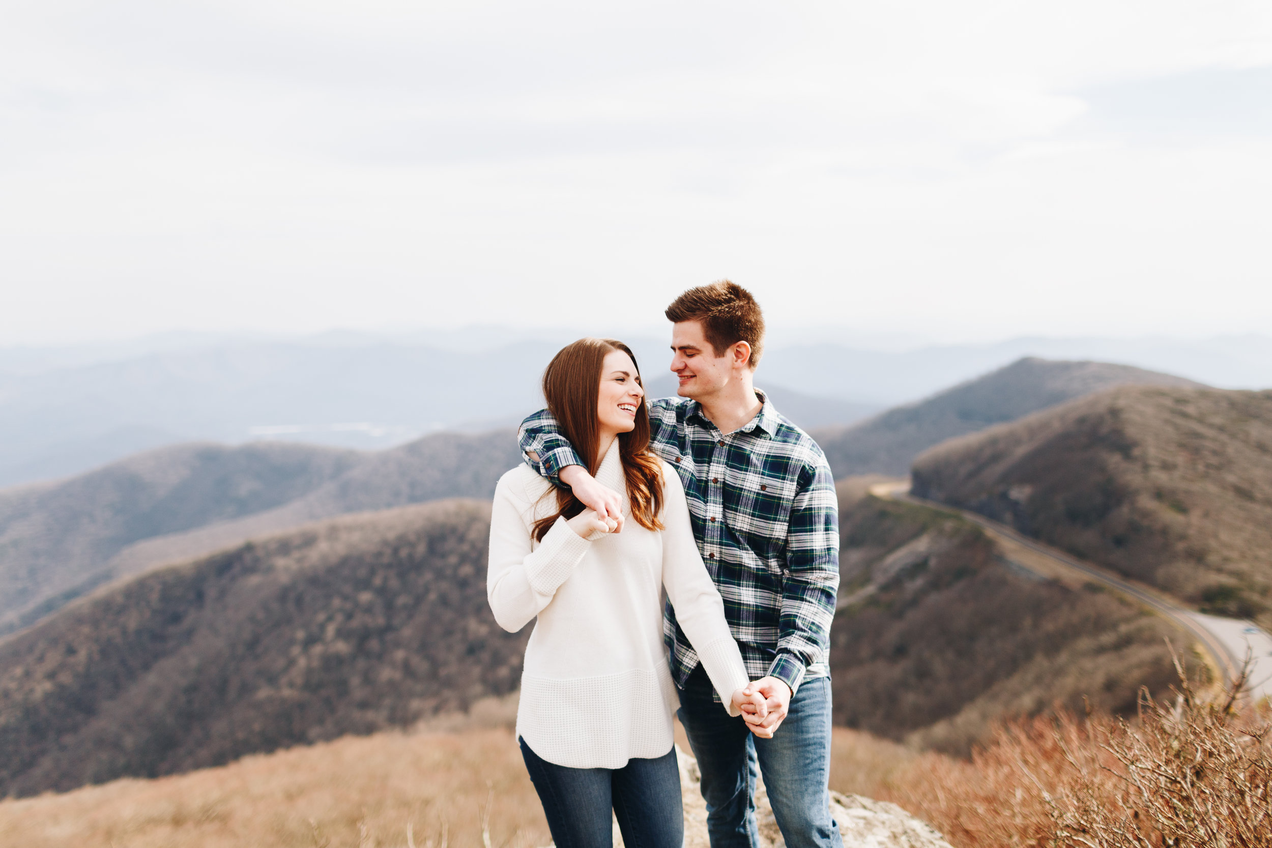 Craggy Pinnacle Engagement Session, Asheville, NC