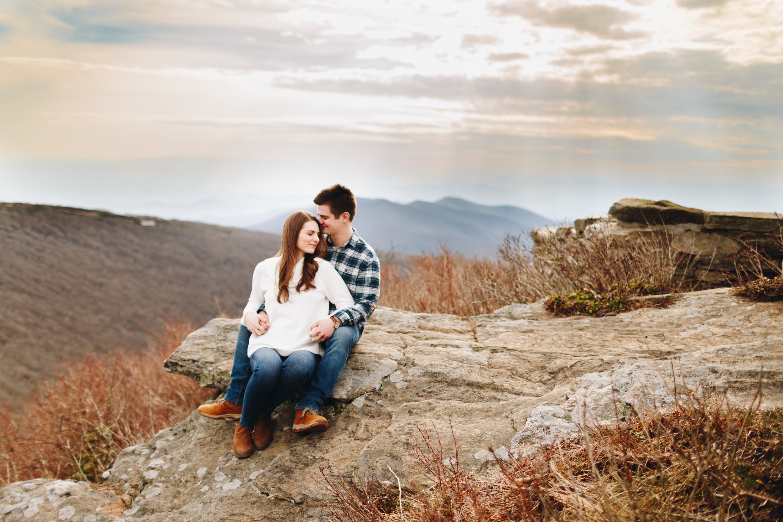 Craggy Pinnacle Engagement Session, Asheville, NC