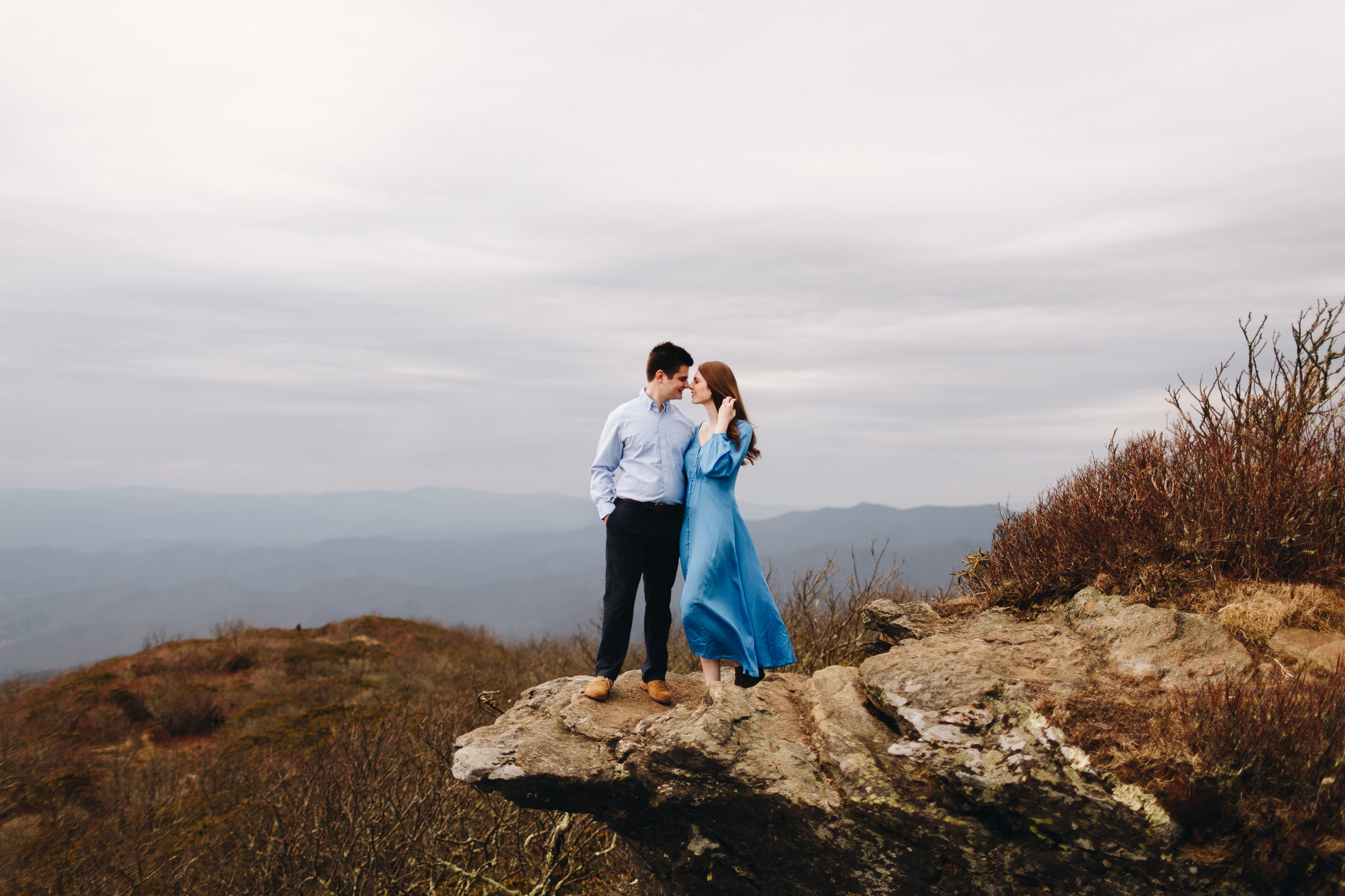 Craggy Pinnacle Engagement Session, Asheville, NC