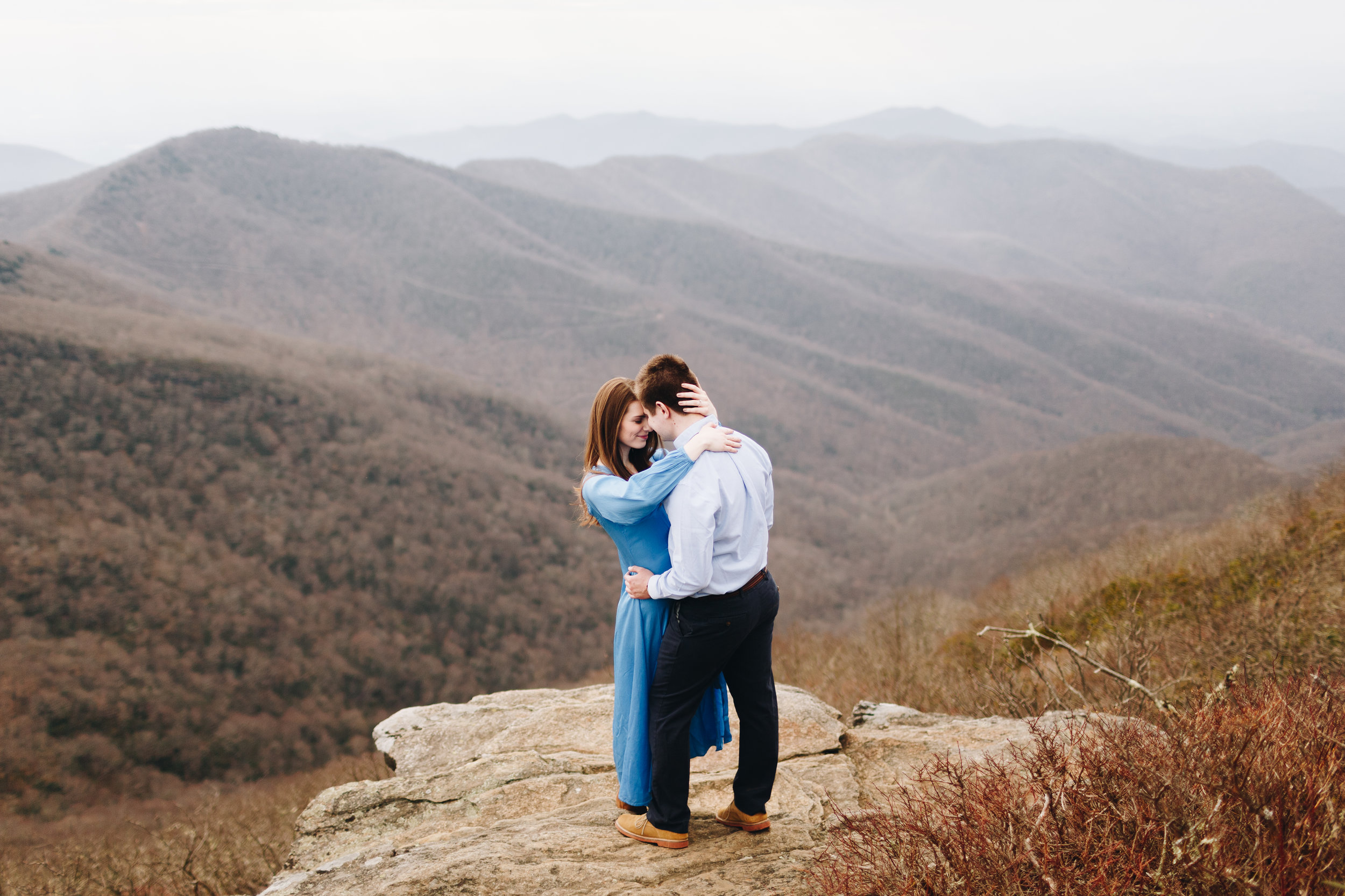 Craggy Pinnacle Engagement Session, Asheville, NC