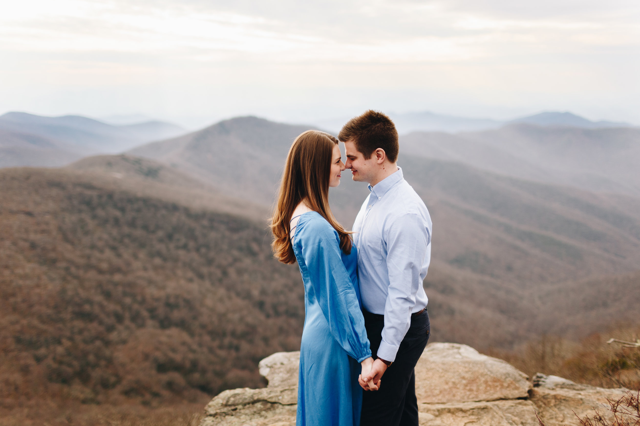 Craggy Pinnacle Engagement Session, Asheville, NC