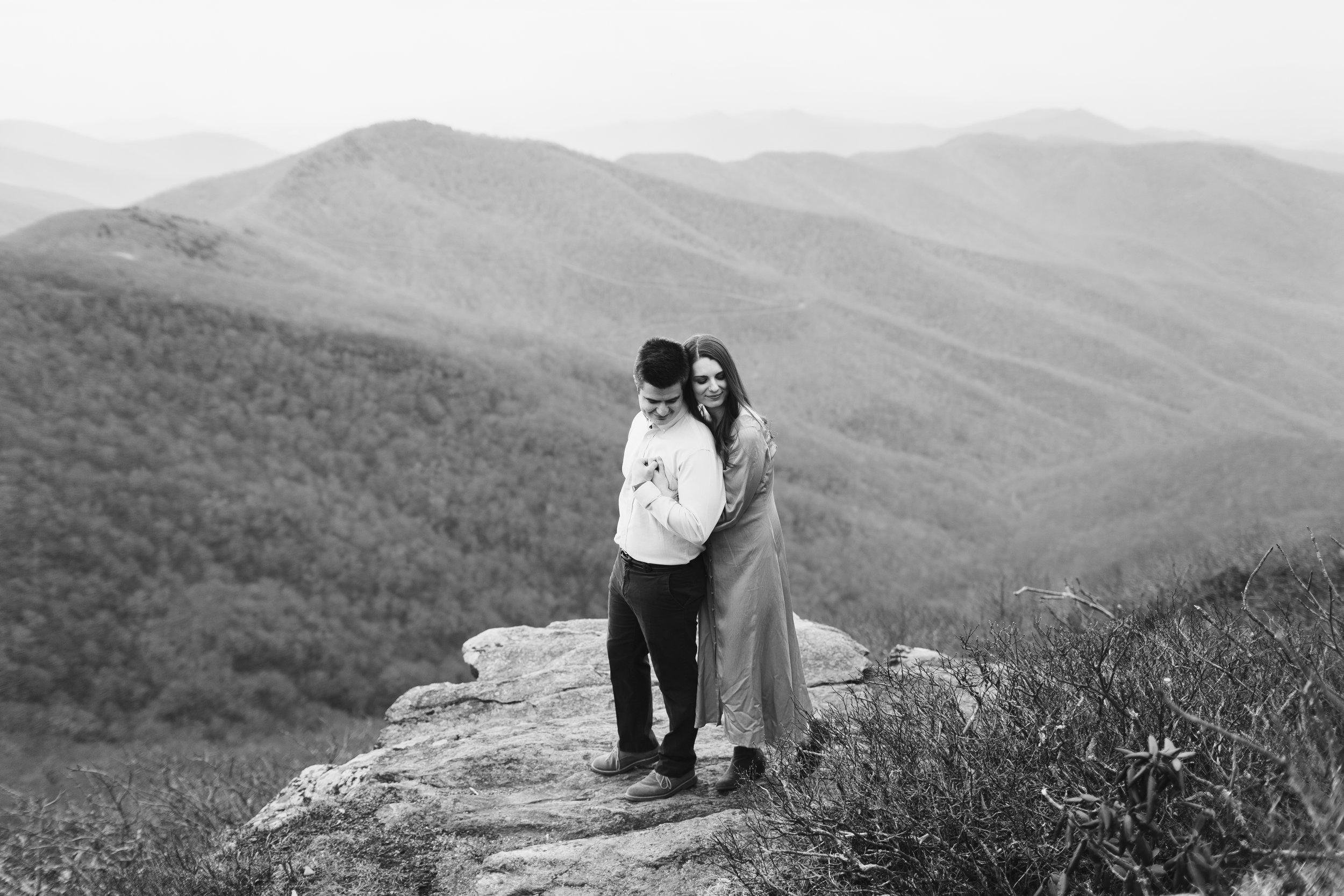 Craggy Pinnacle Engagement Session, Asheville, NC