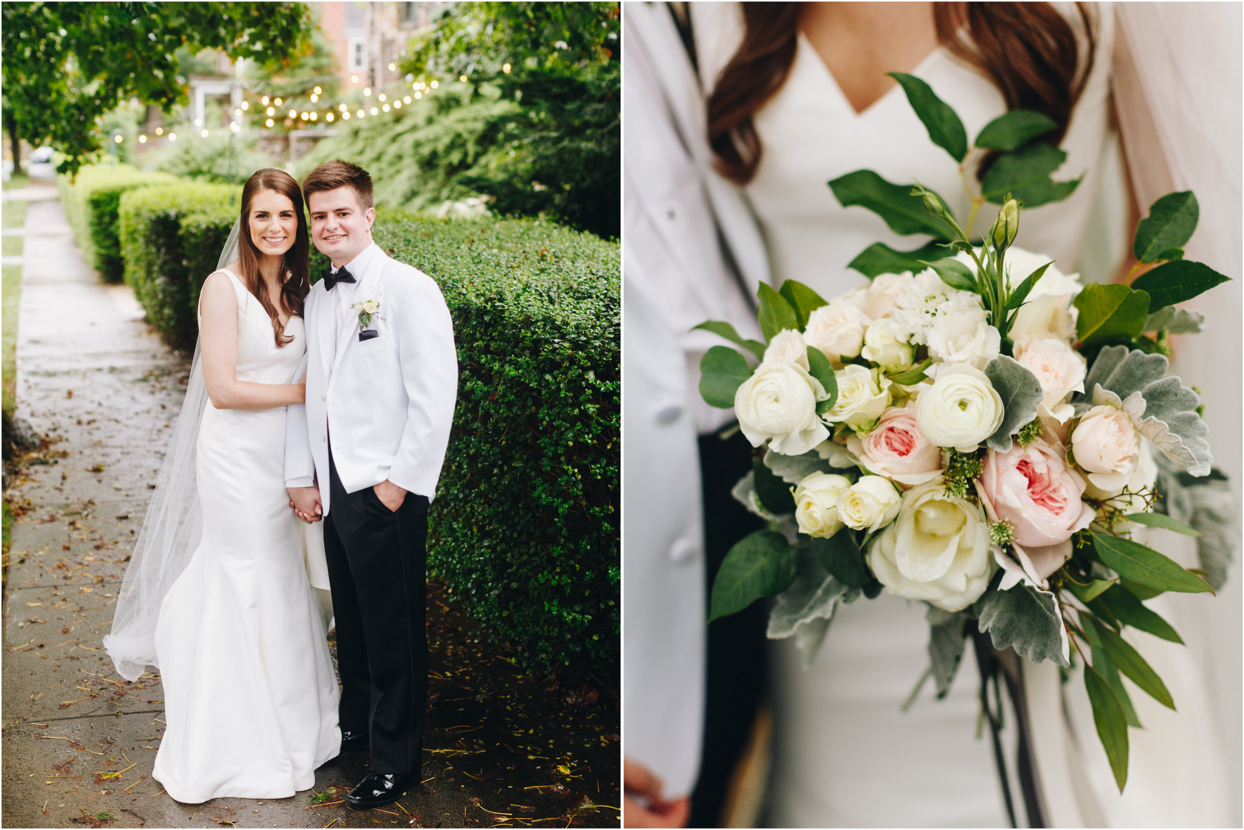 Rainy wedding portraits