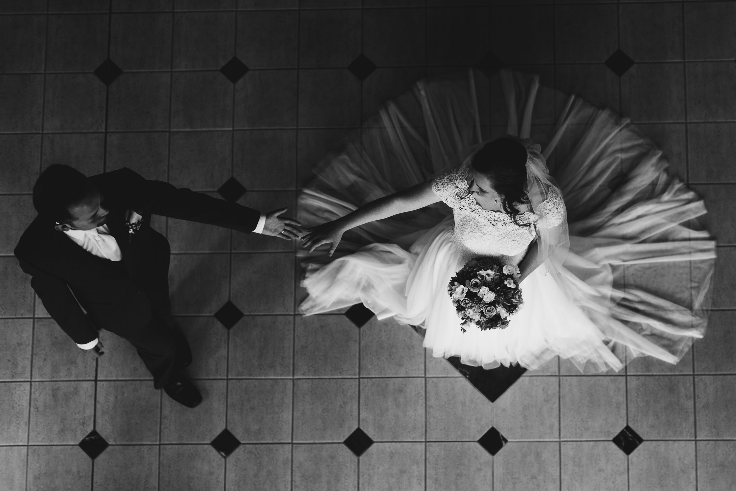 emotional bride and groom portraits