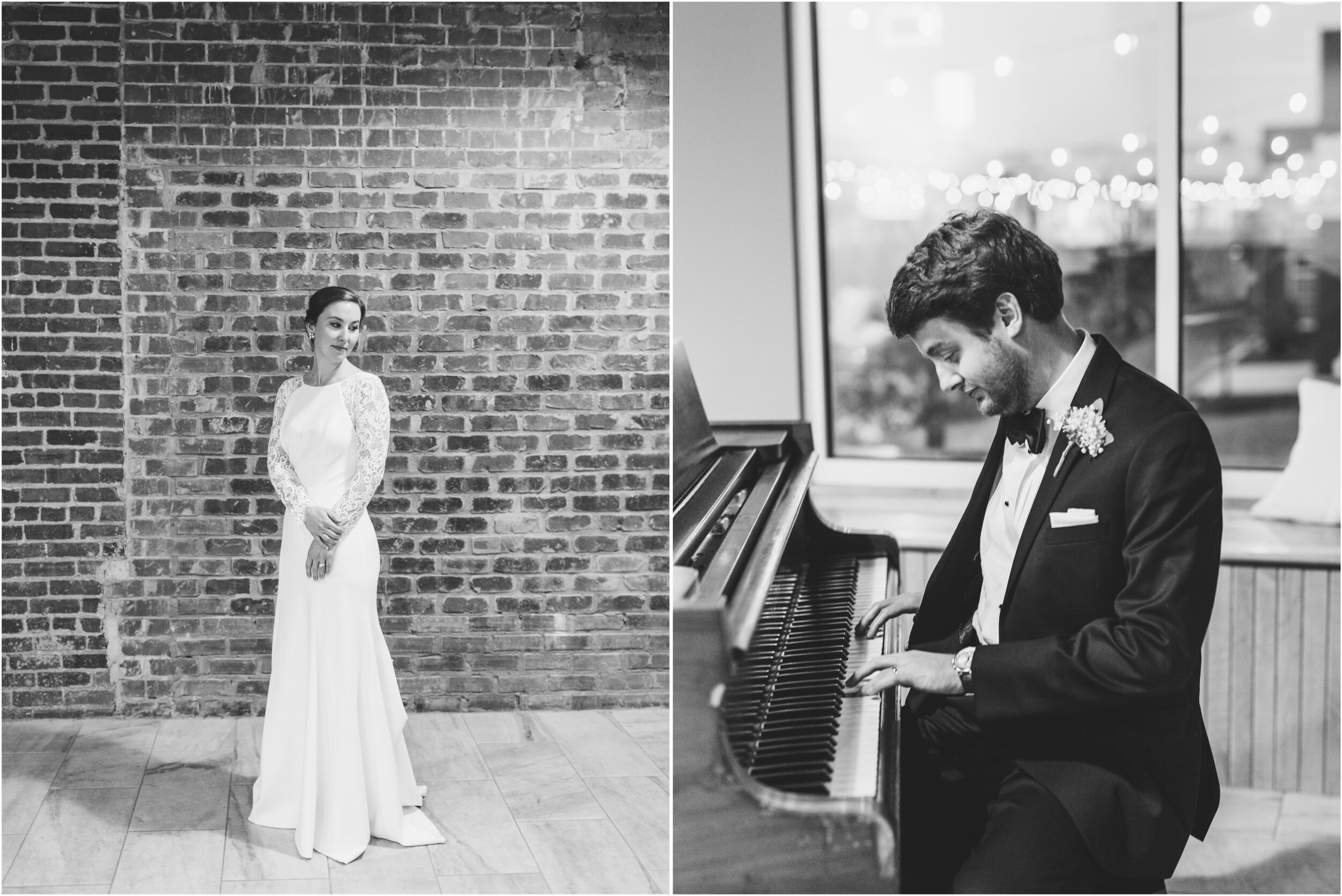 black and white classy wedding portraits