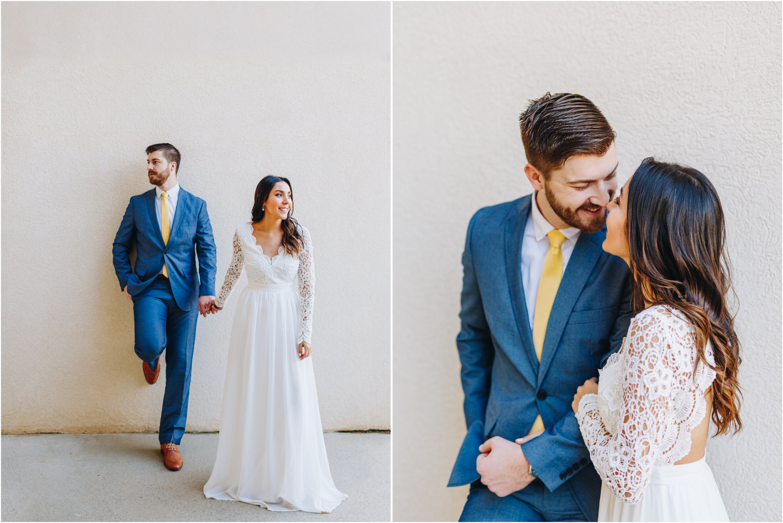 minimalistic wedding portraits