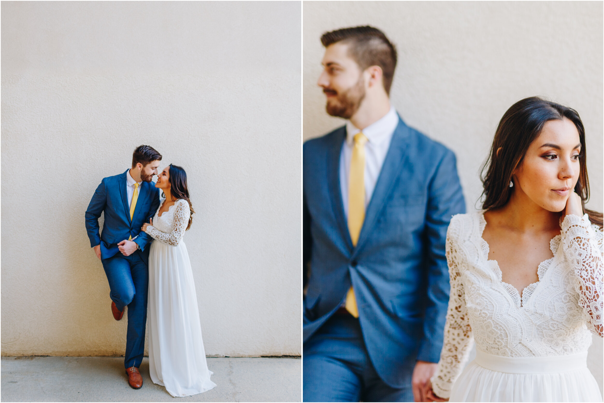 minimalistic wedding portraits