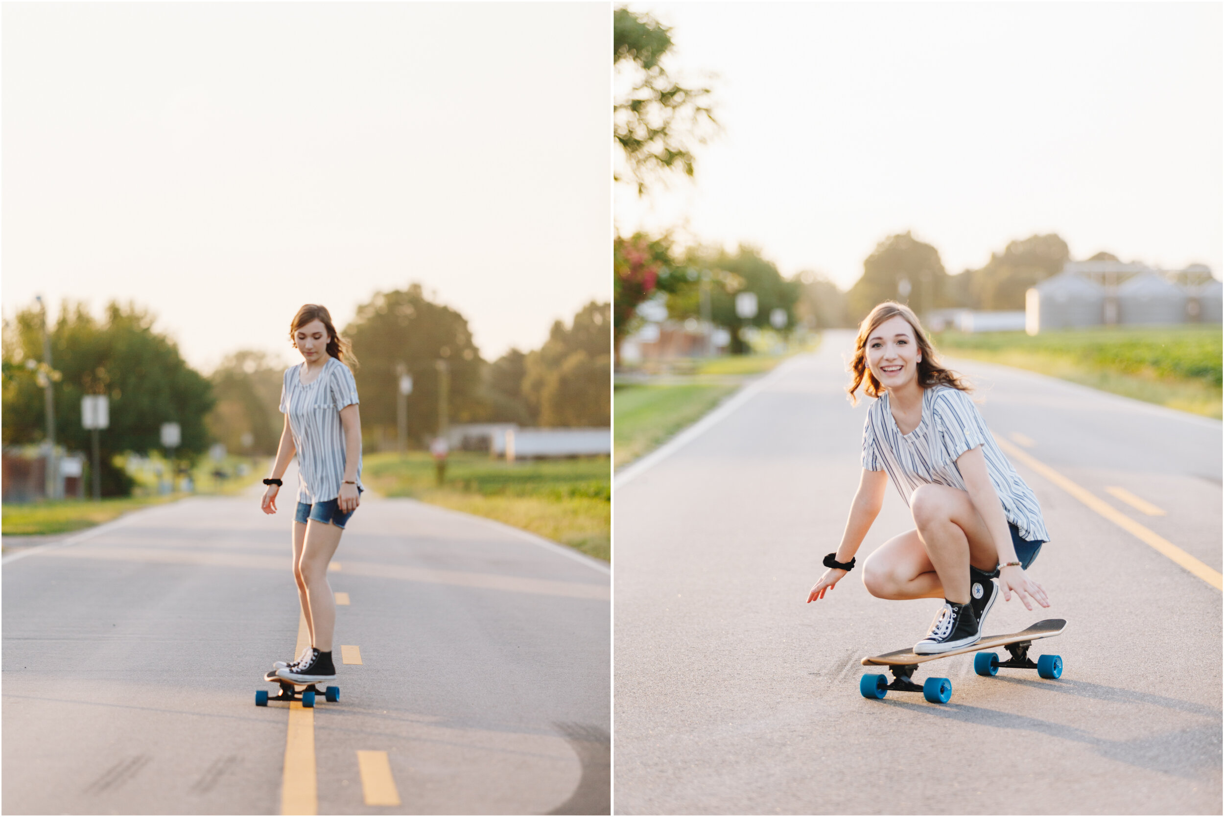 longboarding portraits in country