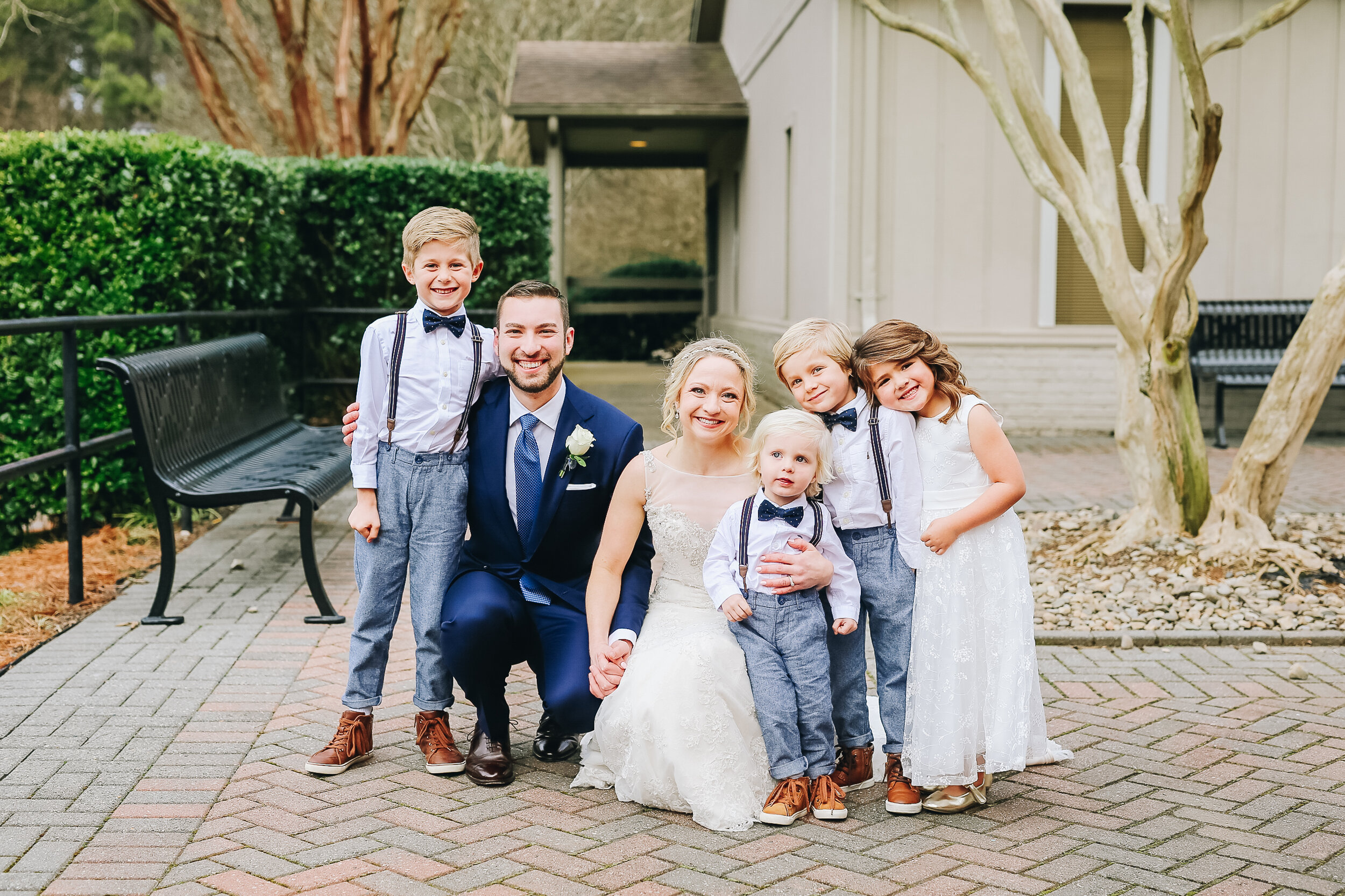 Flower girl and ring bearer portraits