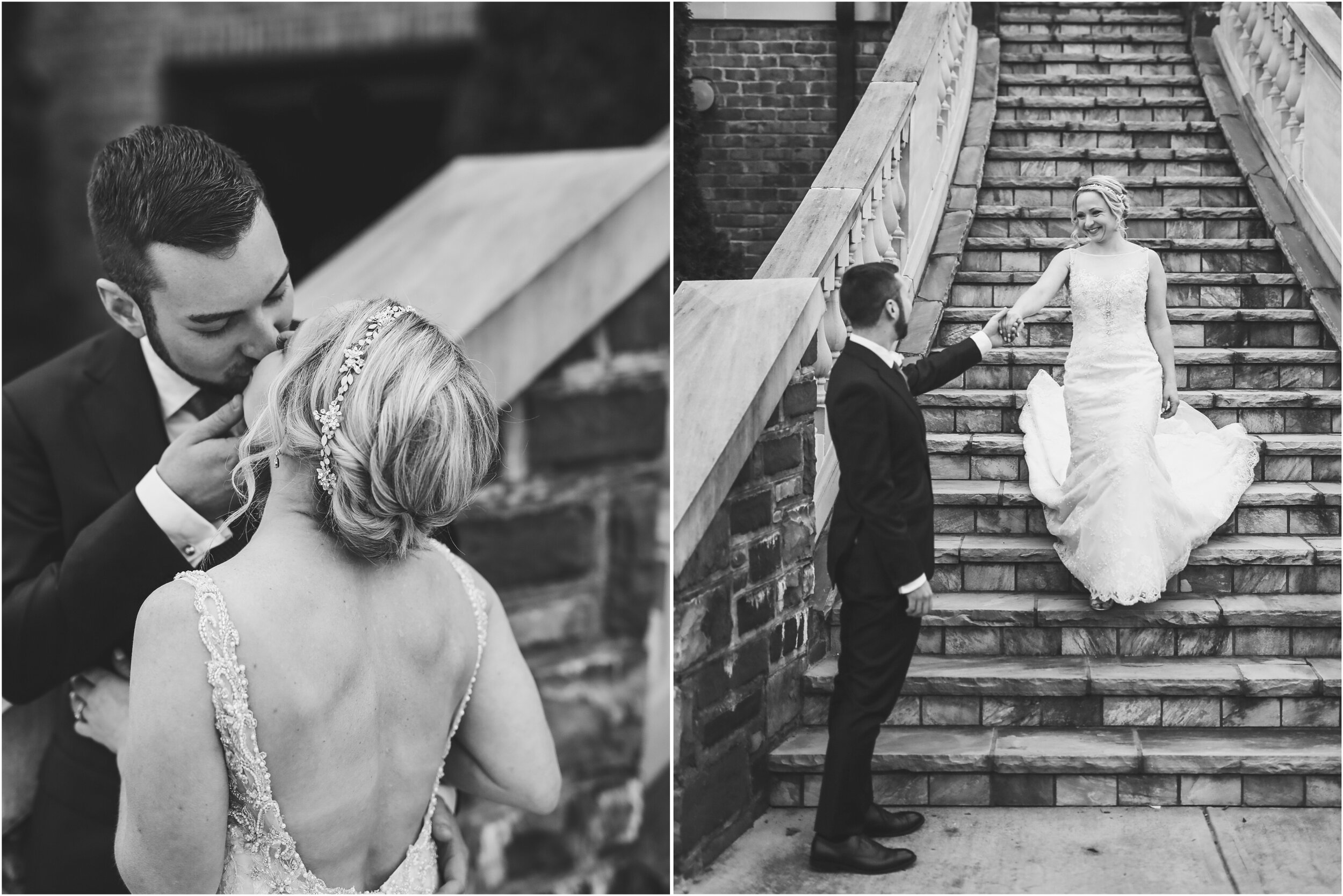 Timeless bride and groom portraits