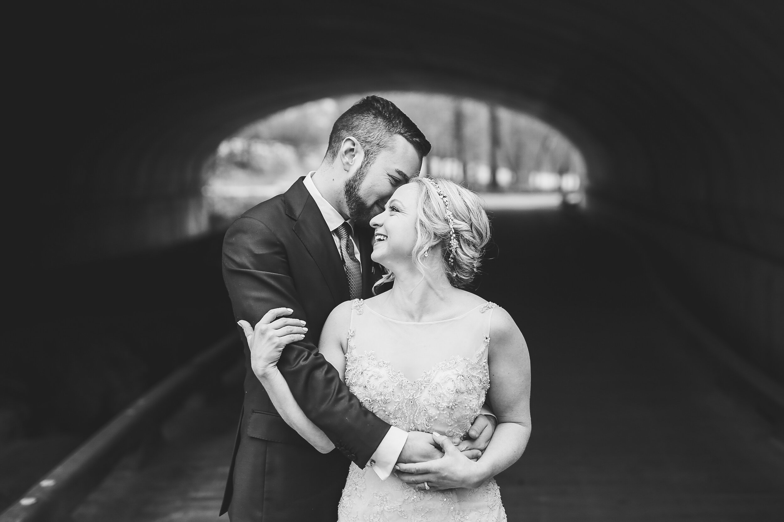 Happy wedding portraits