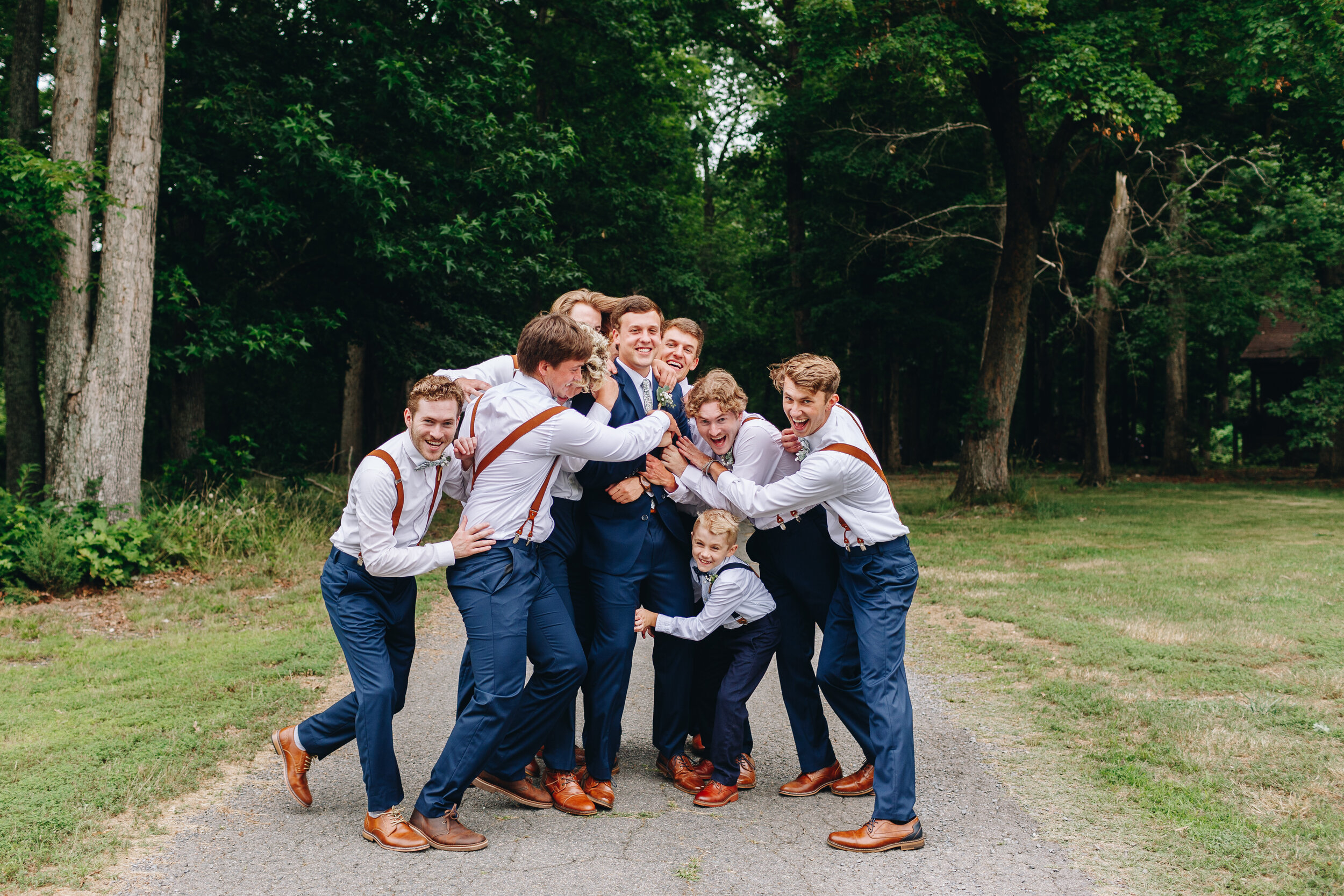 Fun Groomsmen portraits