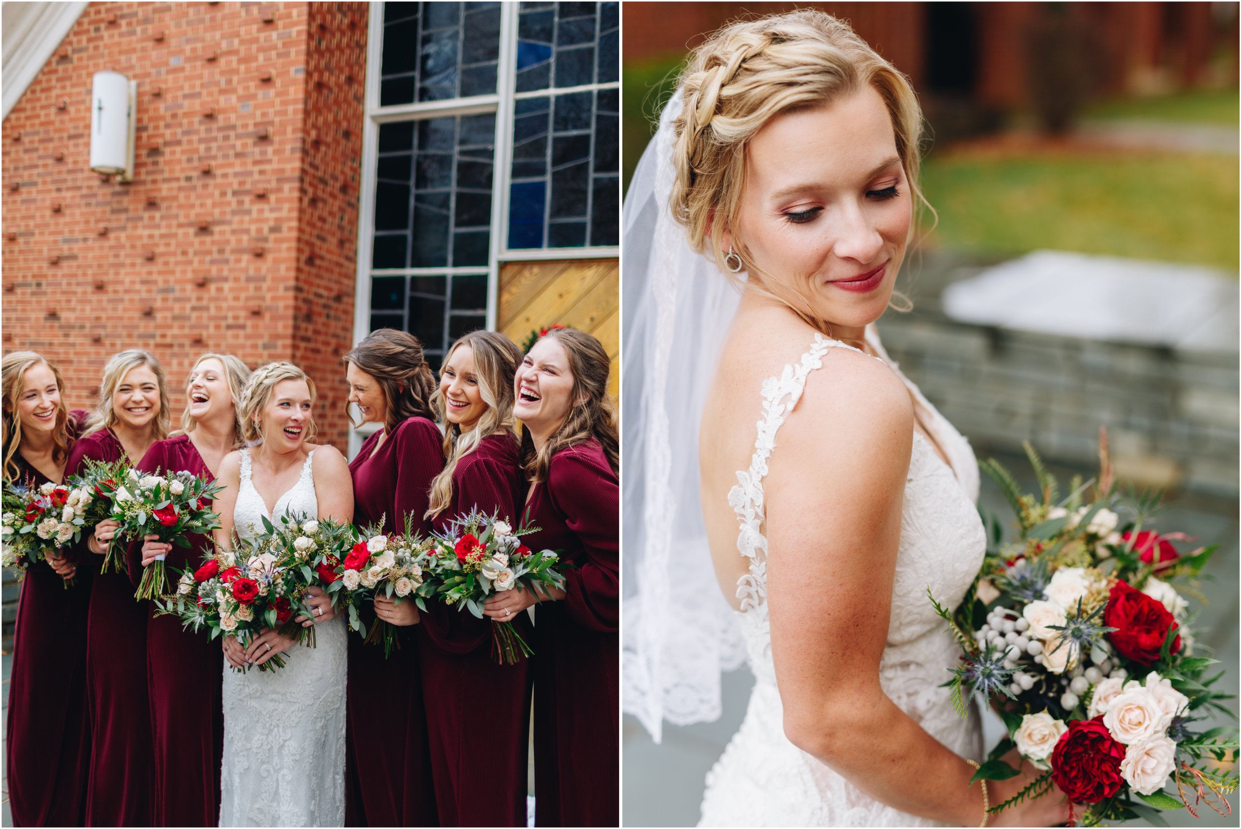 Candid bridesmaid photos