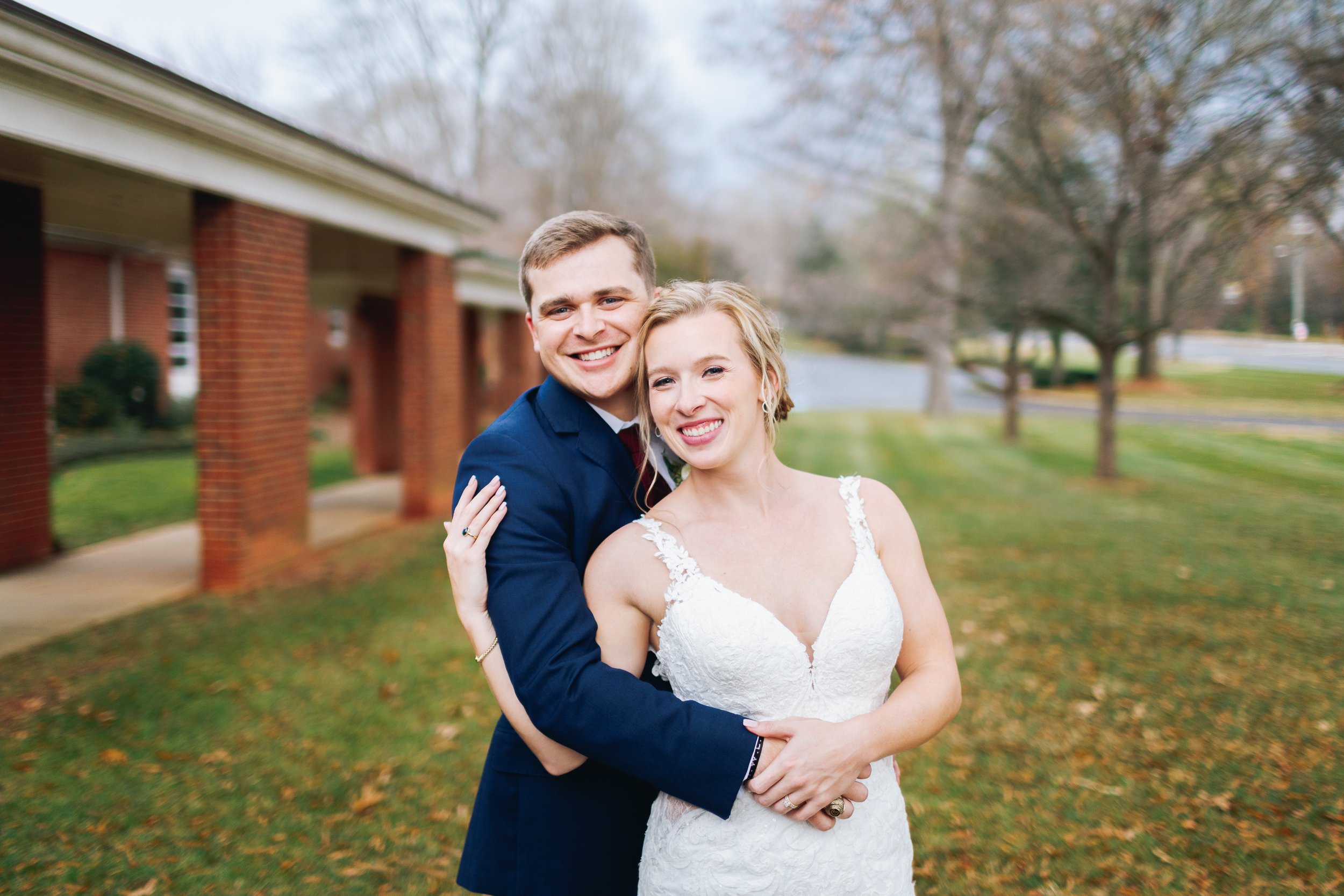 happy wedding portraits