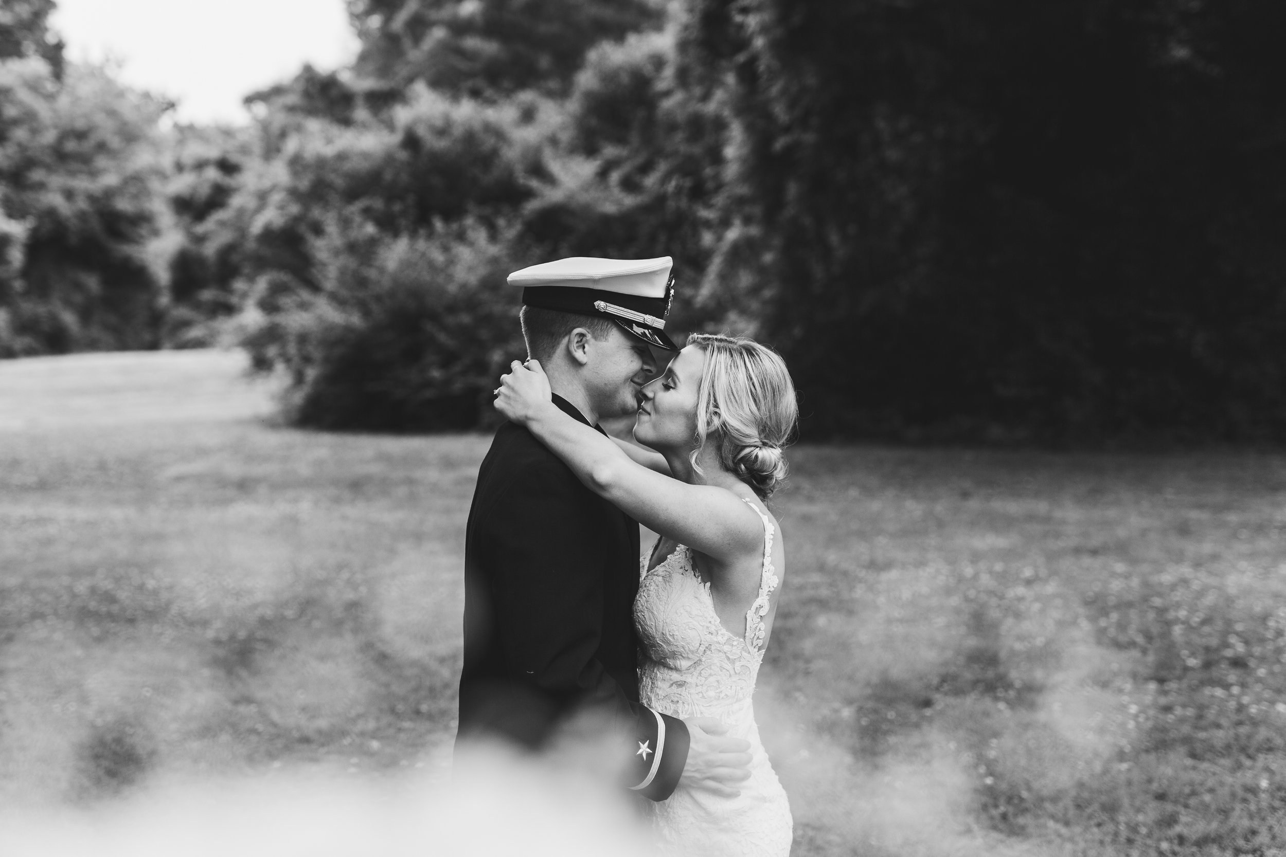 US Navy wedding in summer