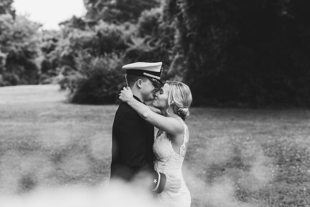 US Navy wedding in summer