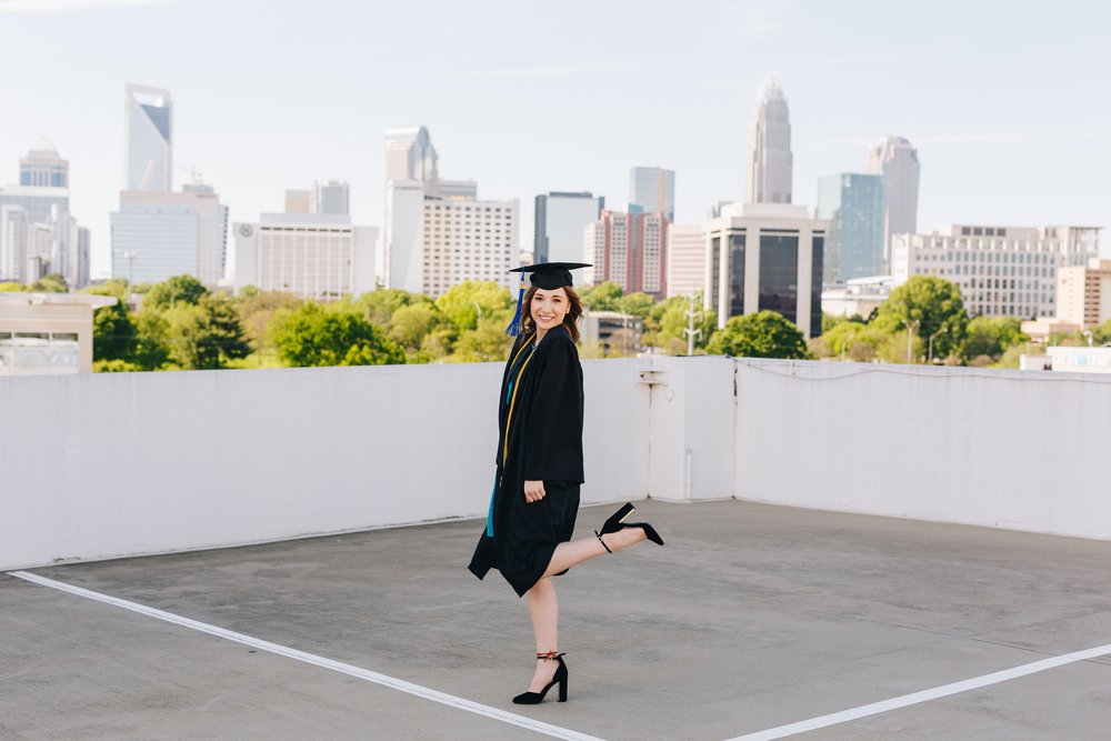 cap and gown classy graduation portraits
