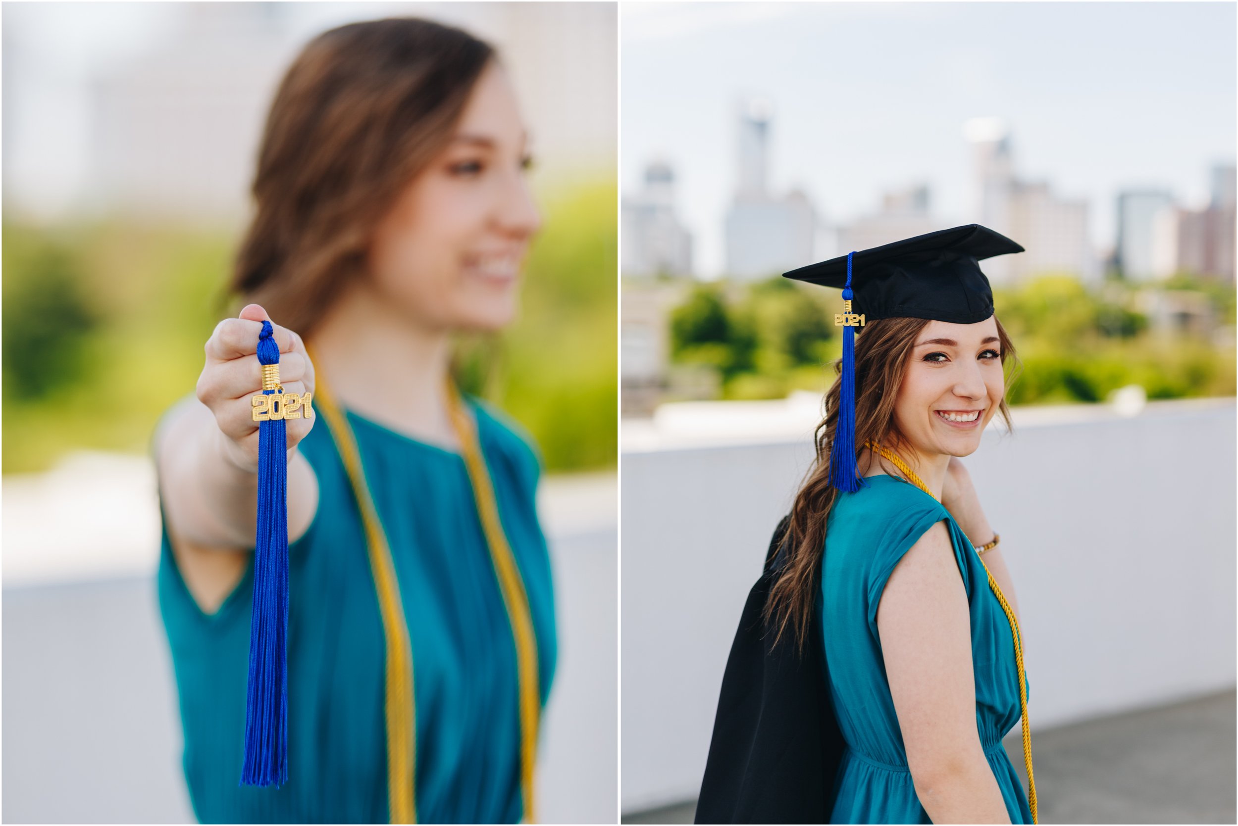 Charlotte NC graduation portraits