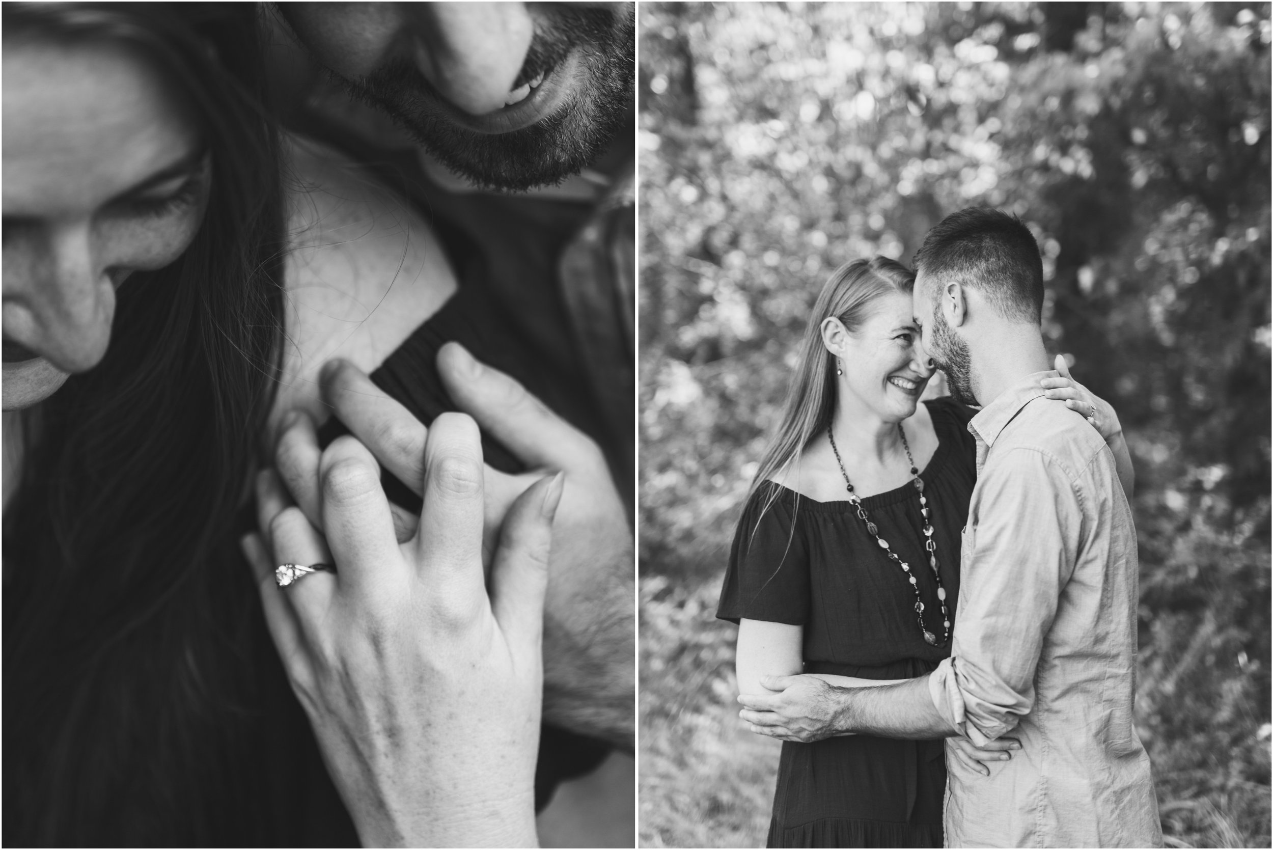 intimate engagement portraits