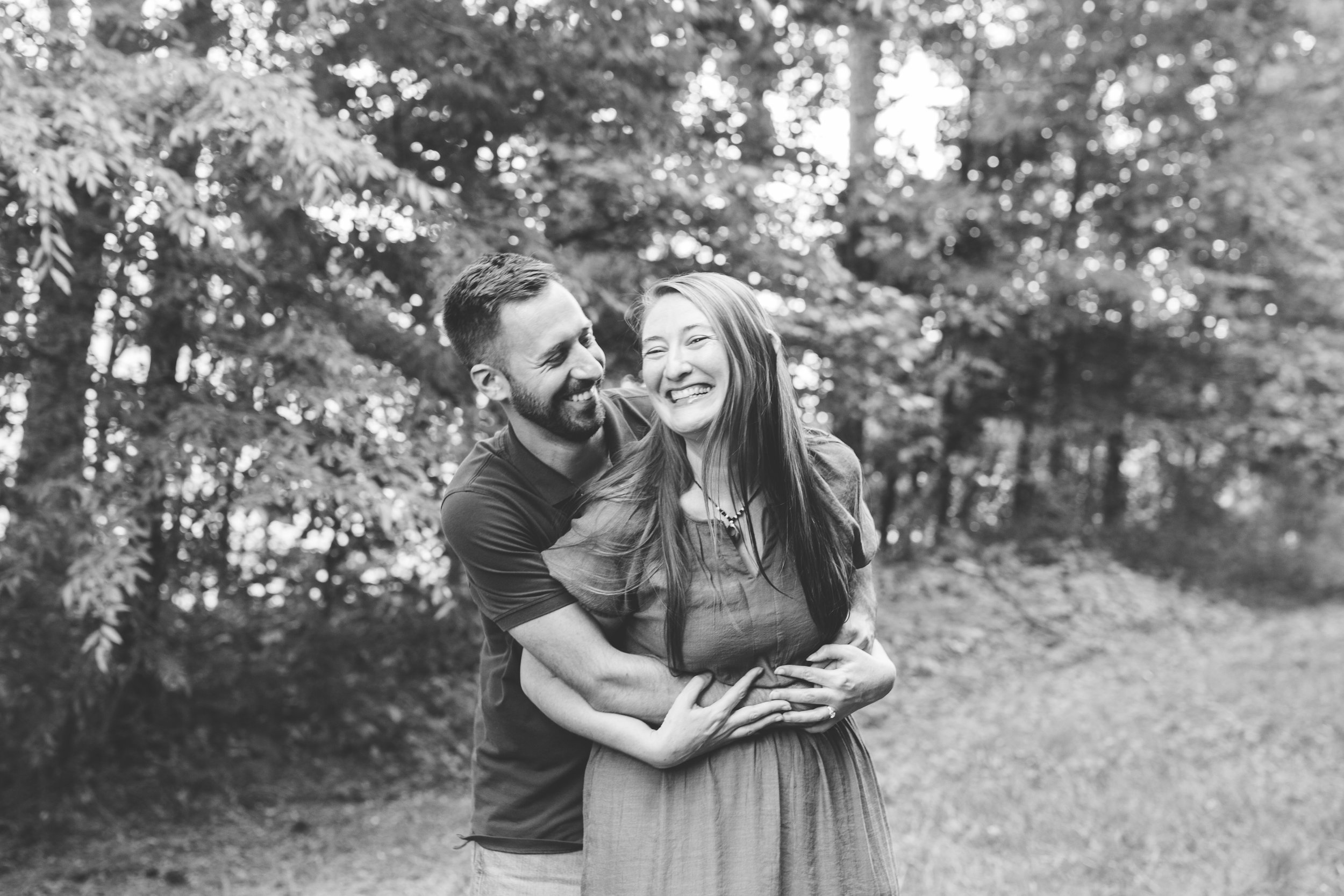 Joyful engagement photos