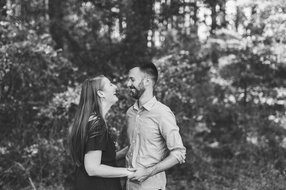 joyful engagement portraits