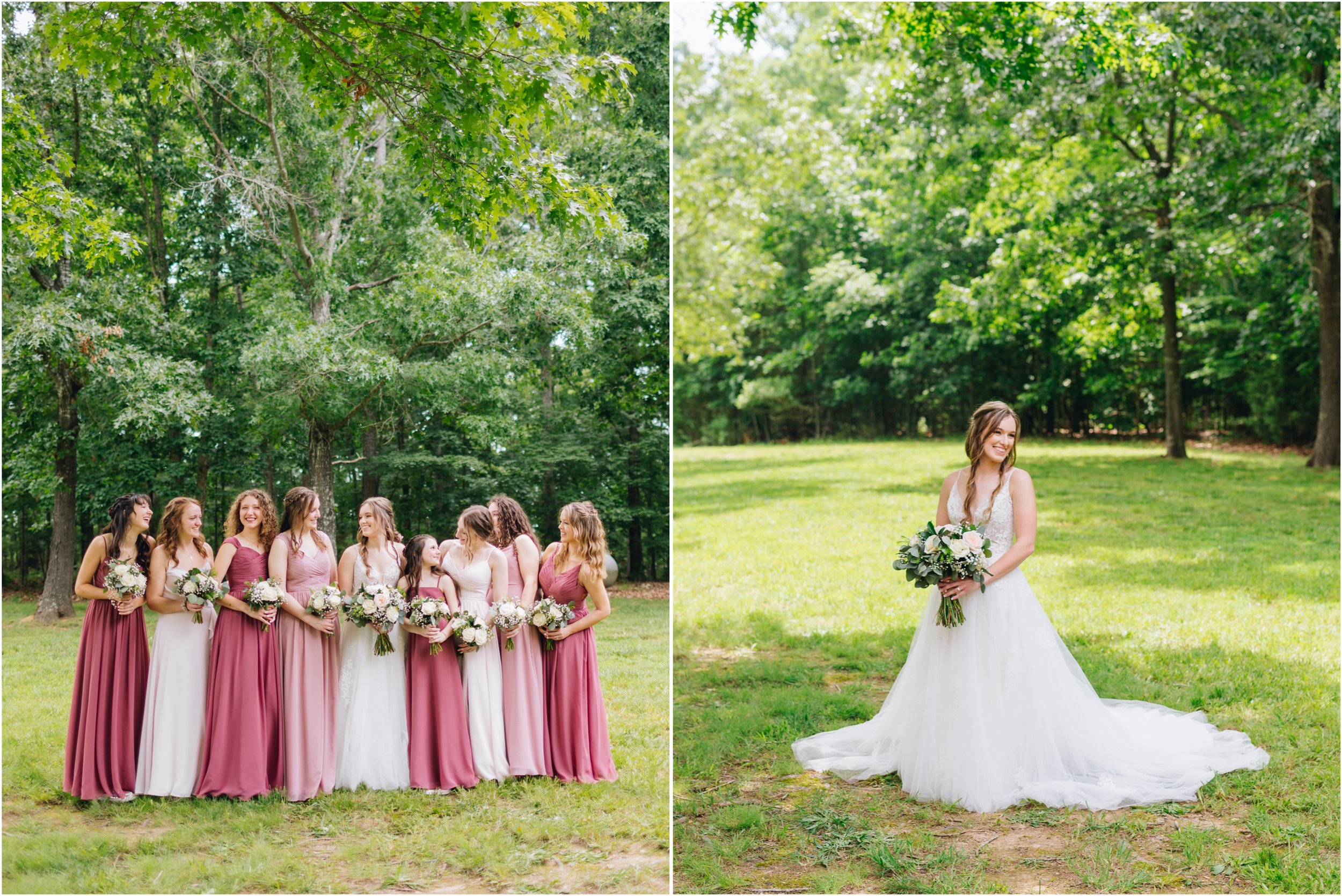 formal bridal party portraits