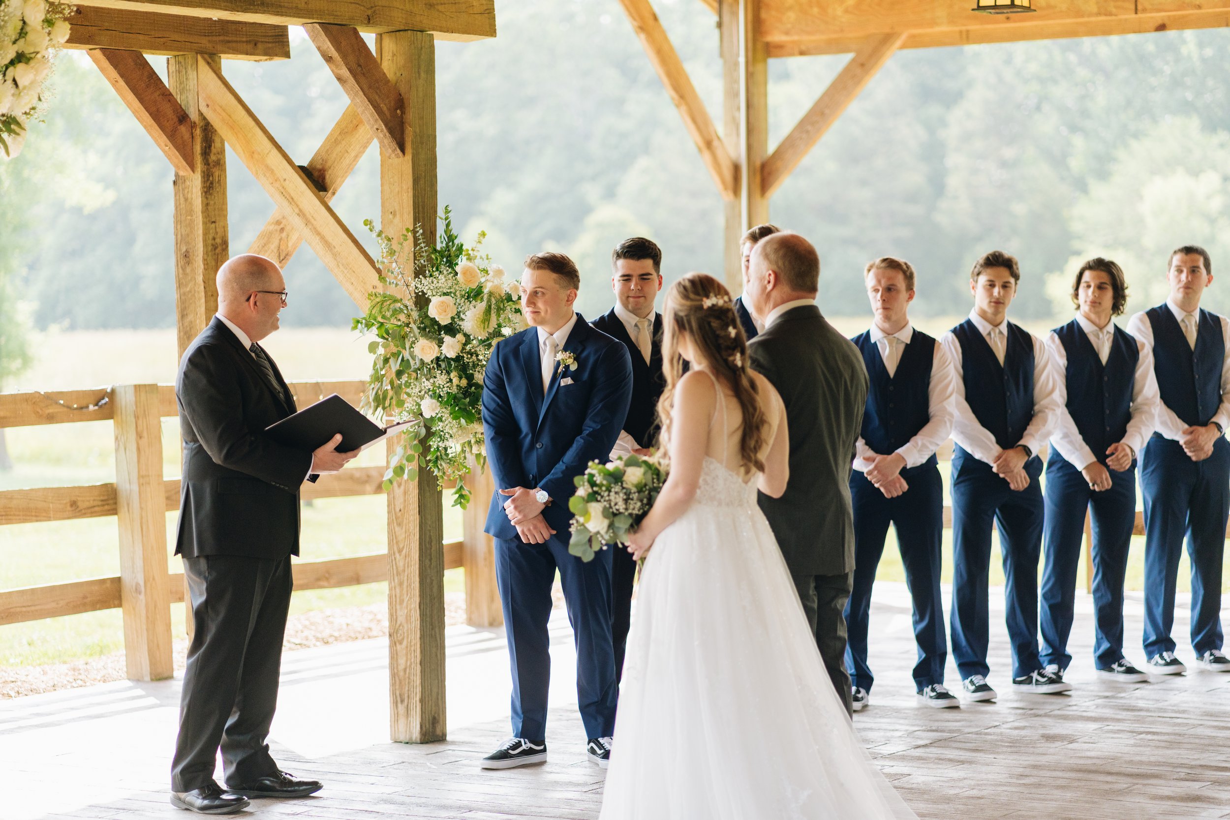 outdoor wedding ceremony