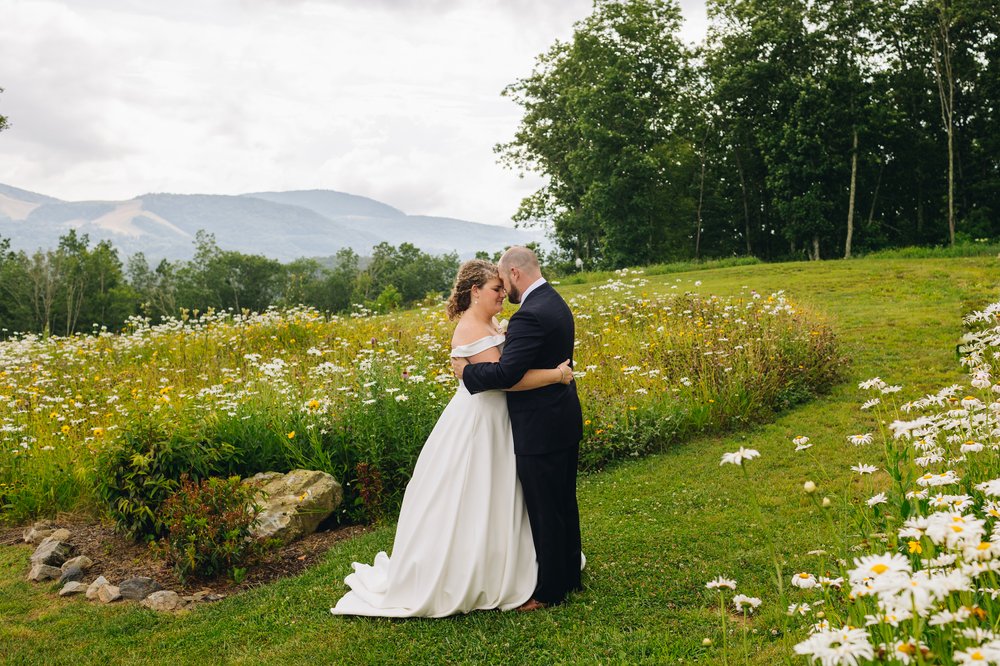 mountain wedding with wildflowers