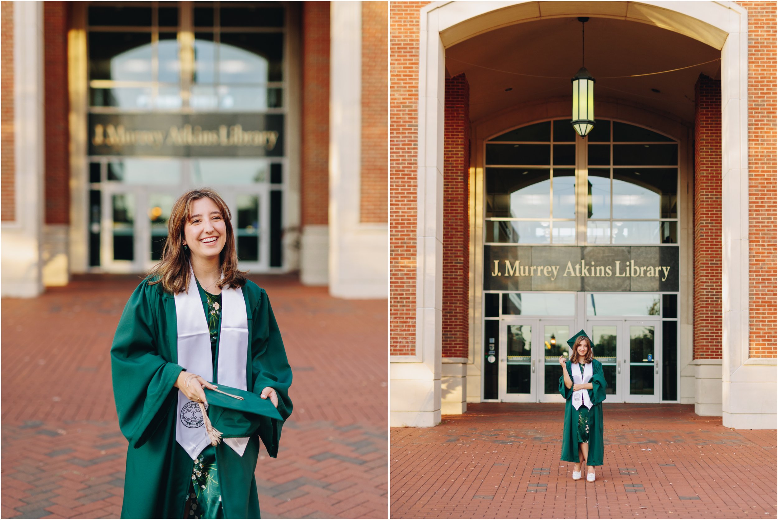 UNCC library senior portraits