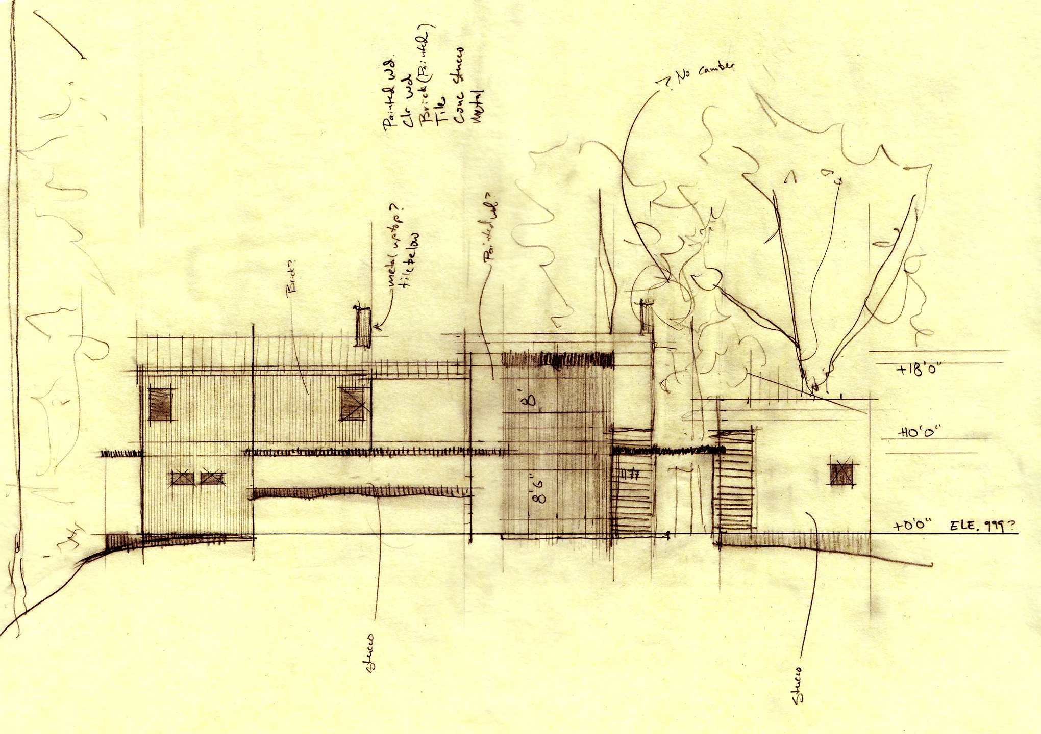 This 2700sf two story home for an artist creates an edge along a forested ridge above Roseburg Oregon. As the visitor enters and travels through the house views are framed and laid out to create a tension between inside and out as well as emphasize the edge of the ridge.