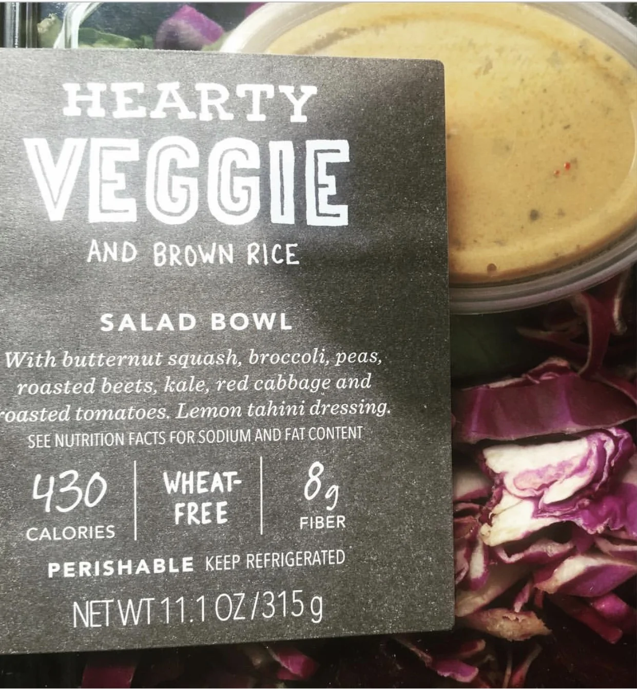 And I picked up this Hearty Veggie salad bowl for lunch later in the day. 
