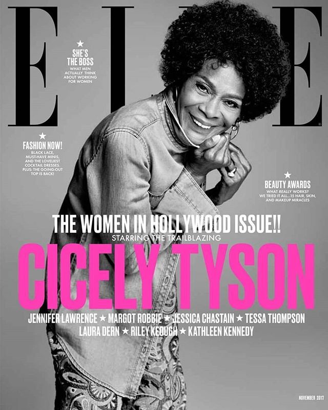 Have y'all seen #CicelyTyson on the cover of @elleusa's 2017 #ELLEWIH issue??!! If this is what #melanin looks like at 92, count me in!! Yes ma'am!!🔥🔥😍😍❤❤ #melaninpoppin