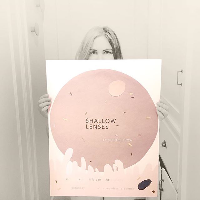 come to our release show this Saturday at @thesunsettavern with @bryanjohnappleby if not for the music, then for the opportunity to get your hands on a limited edition poster designed by @charityrosethielen.