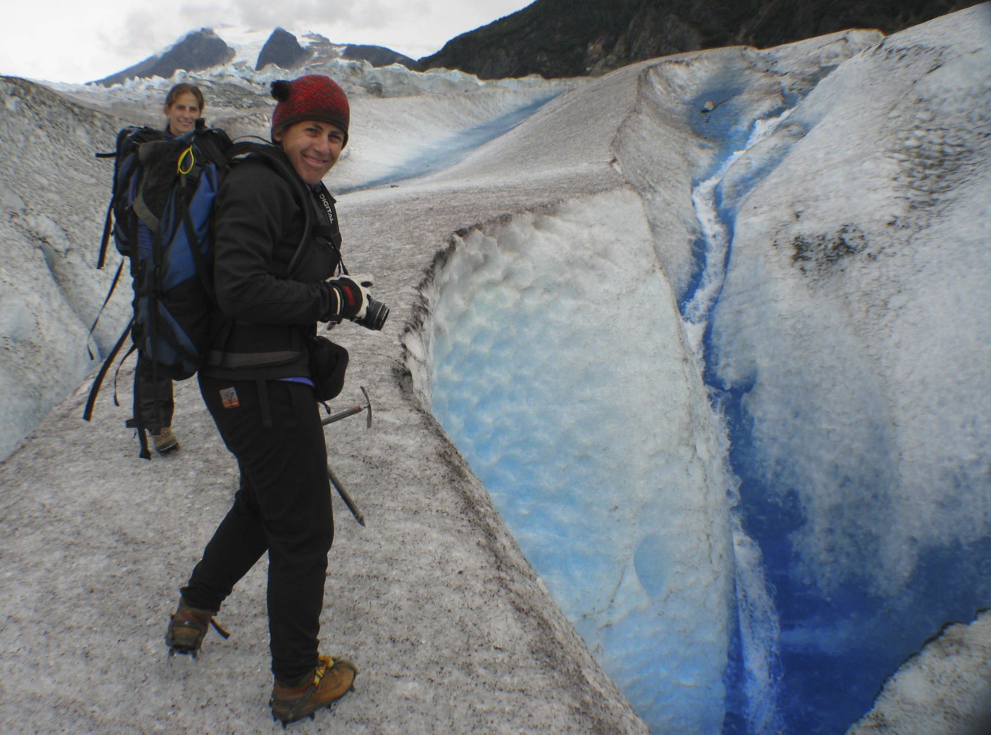 Lori on the Mendenhall Glacier, Alaska