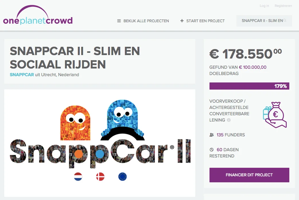 SnappCar start nieuwe crowdfunding campagne voor Europese uitbreiding