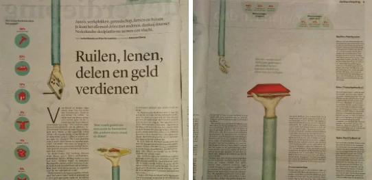 In Trouw: 'Ruilen, lenen, delen en geld verdienen'