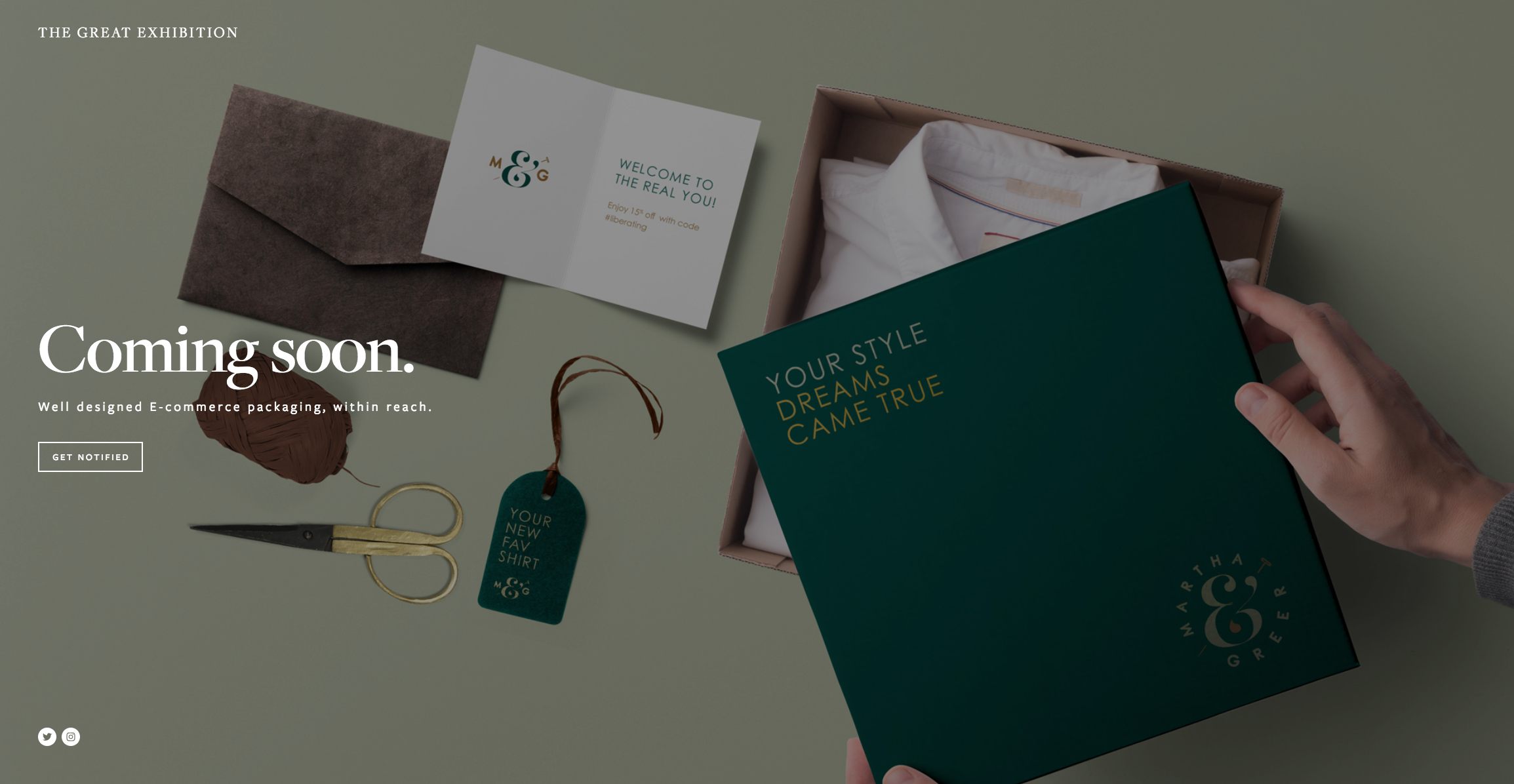 Well designed E-commerce packaging, within reach.