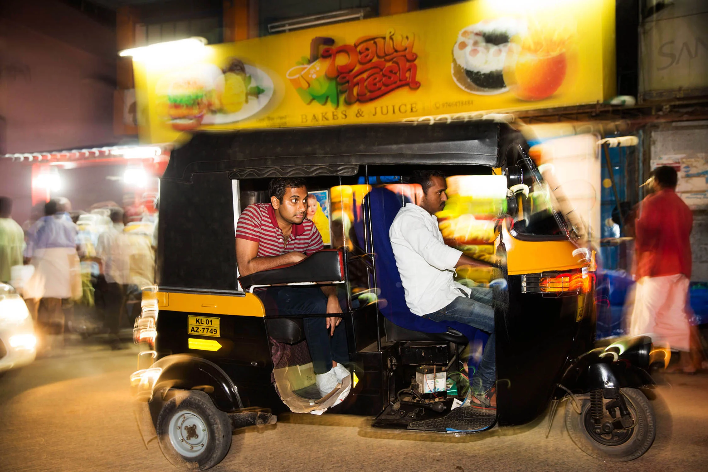 American actor and comedian Aziz Ansari, traveled to India in search of his roots — and tons of 'romba tasty' food.