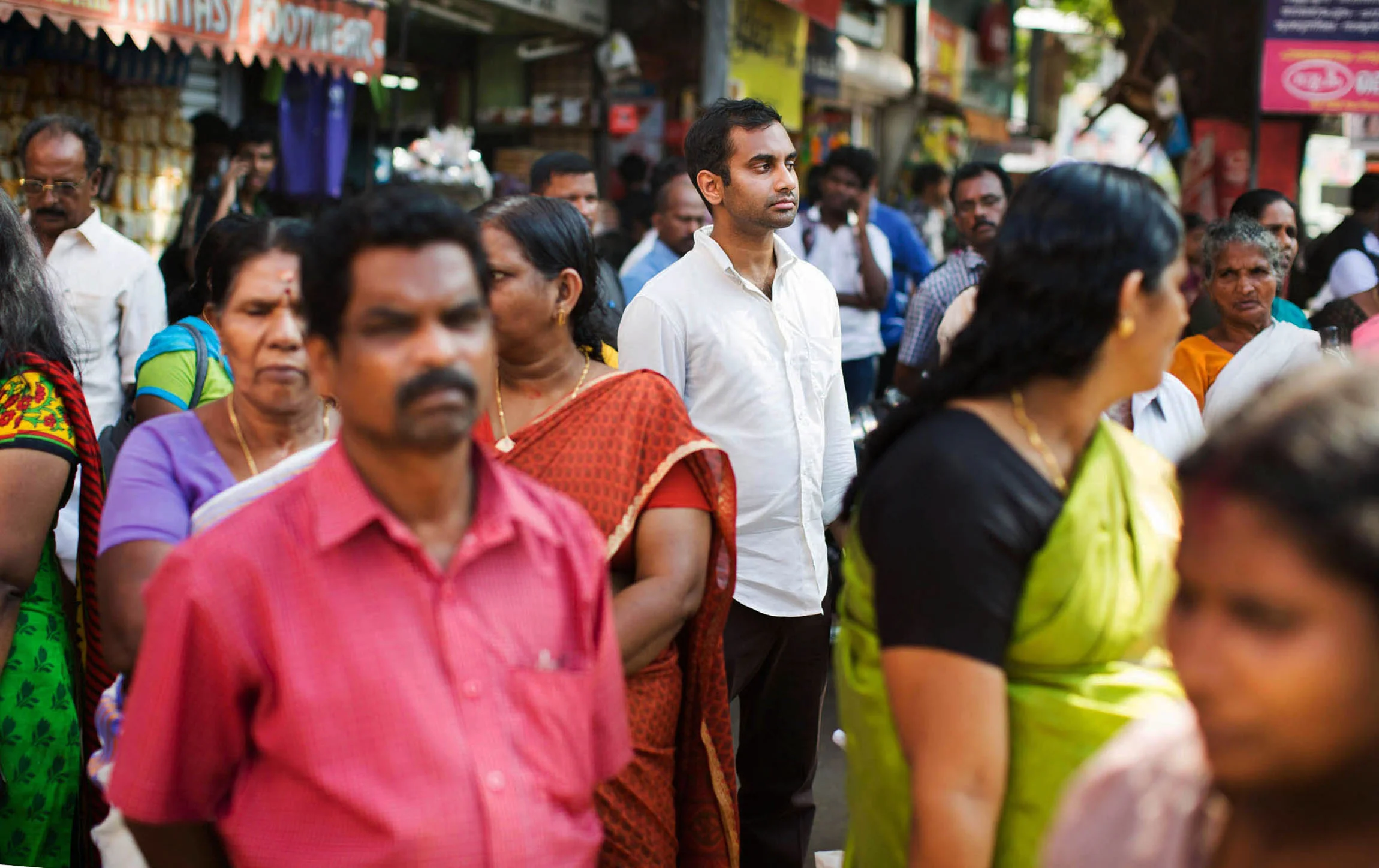 American actor and comedian Aziz Ansari, traveled to India in search of his roots — and tons of 'romba tasty' food.