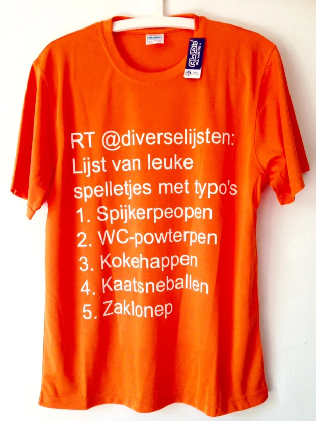 het Diverse Lijsten Koningsdag t-shirt (2015)