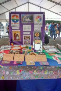 The Open Table community stall at Liverpool Pride, July 2016