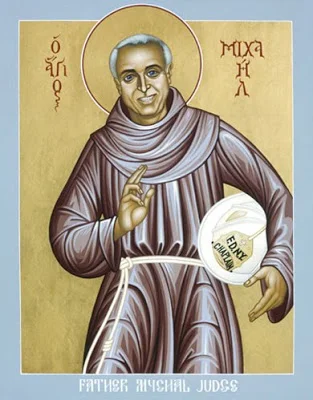 Icon of Fr Mychal Judge by Bro Robert Lentz OFM