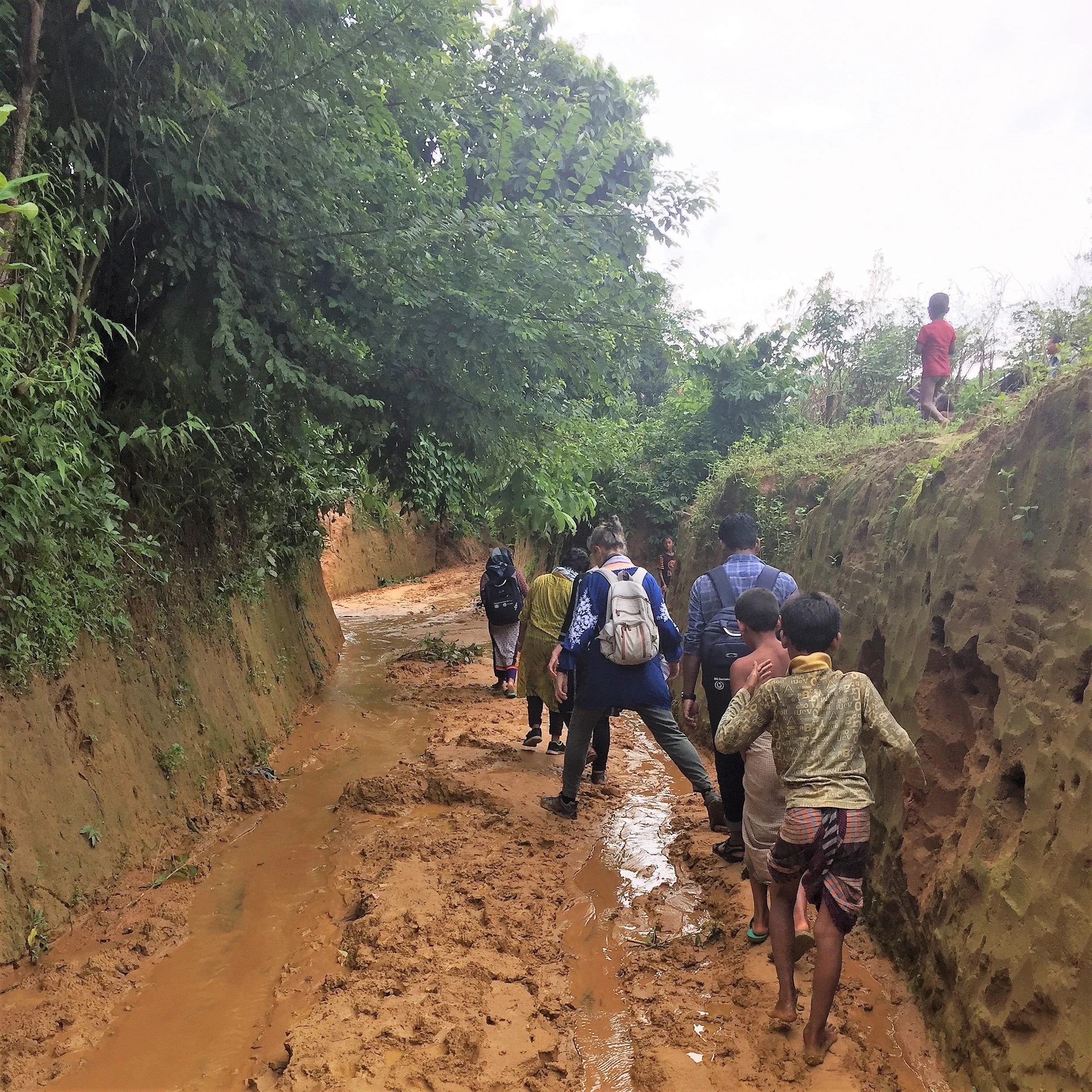 Trying to reach a host community village