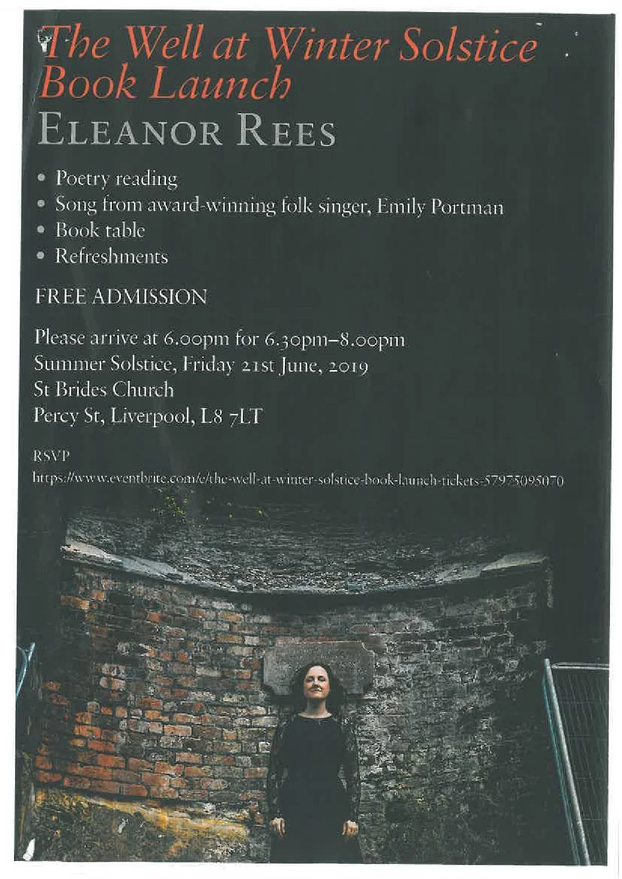 Poet Eleanor Rees - The Well at Winter Solstice — St Bride's Liverpool