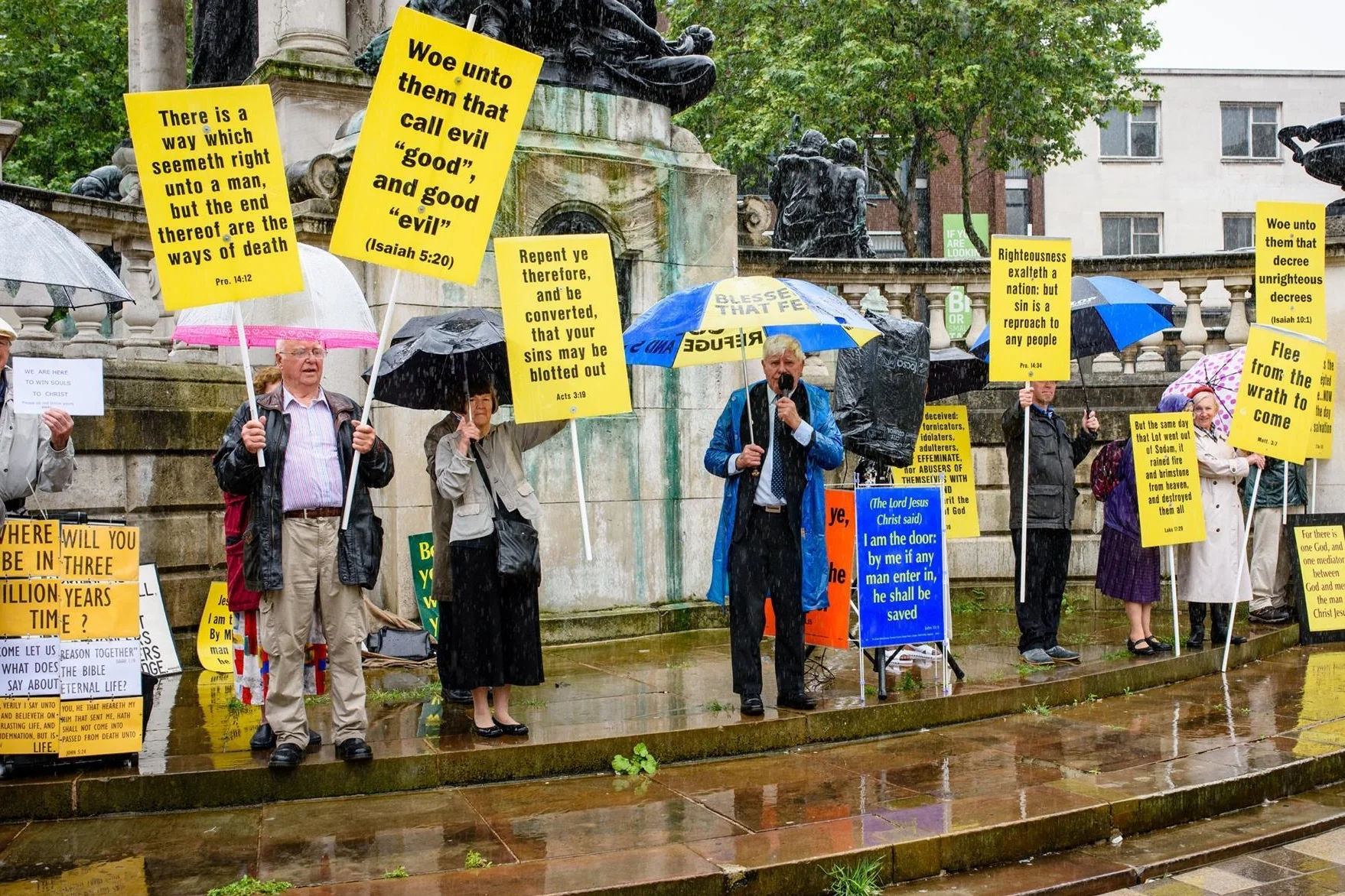 Christian Voice protesters at Pride. PHOTO Jonathan Jelfs