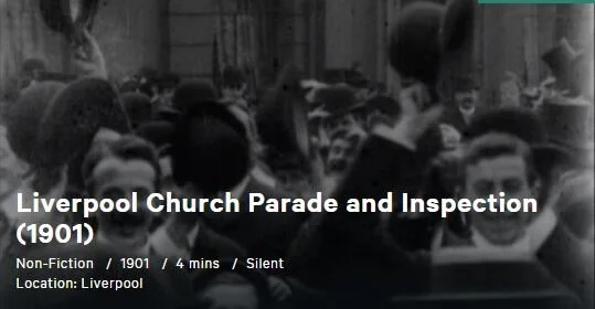 Film of St Bride's from 1901