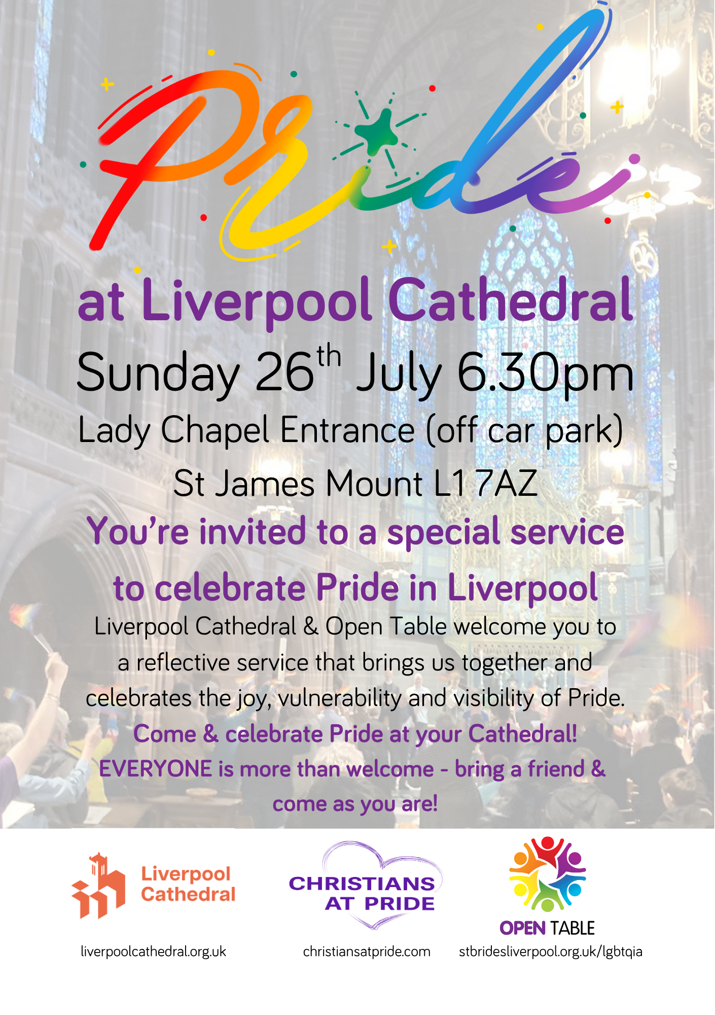 Pride at Liverpool Cathedral